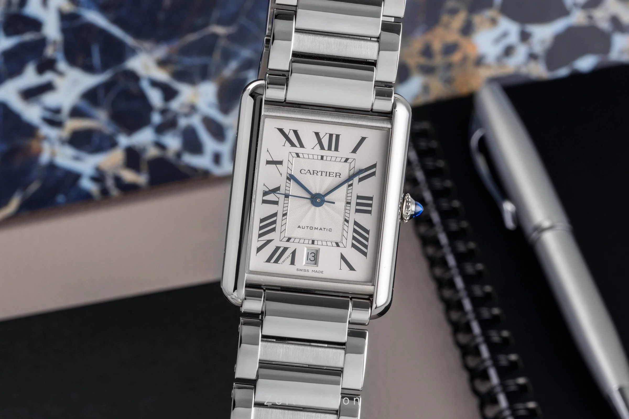 Cartier Tank steel automatic men's watch WSTA0053 LP: 5750EUR  [2502881] - Image 2