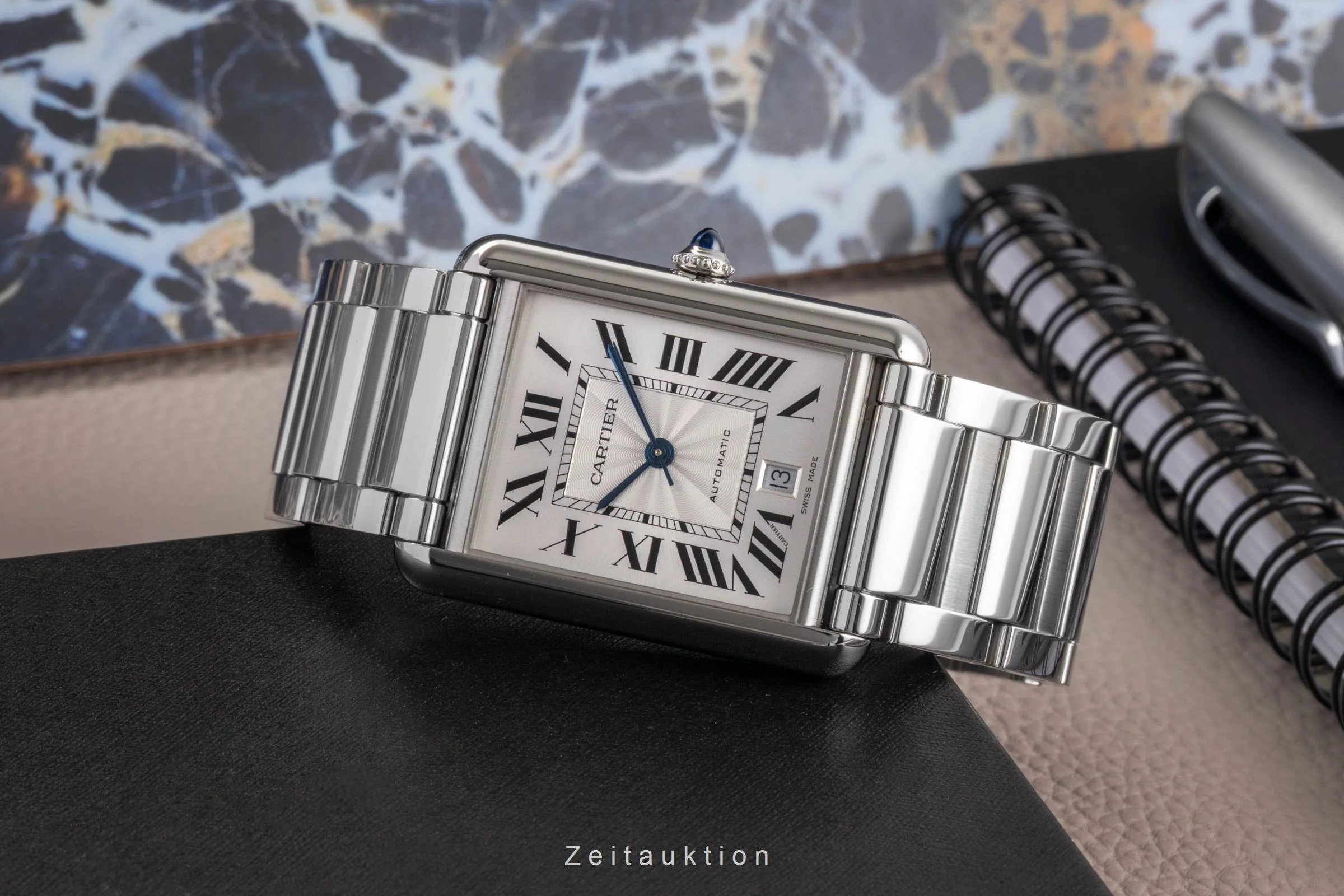 Cartier Tank steel automatic men's watch WSTA0053 LP: 5750EUR  [2502881] - Image 3