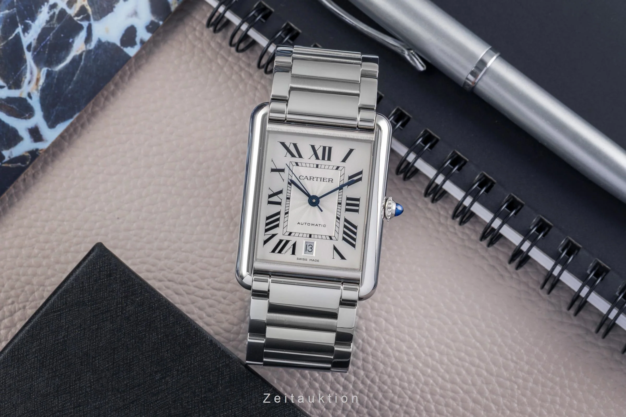 Cartier Tank steel automatic men's watch WSTA0053 LP: 5750EUR  [2502881] - Image 4