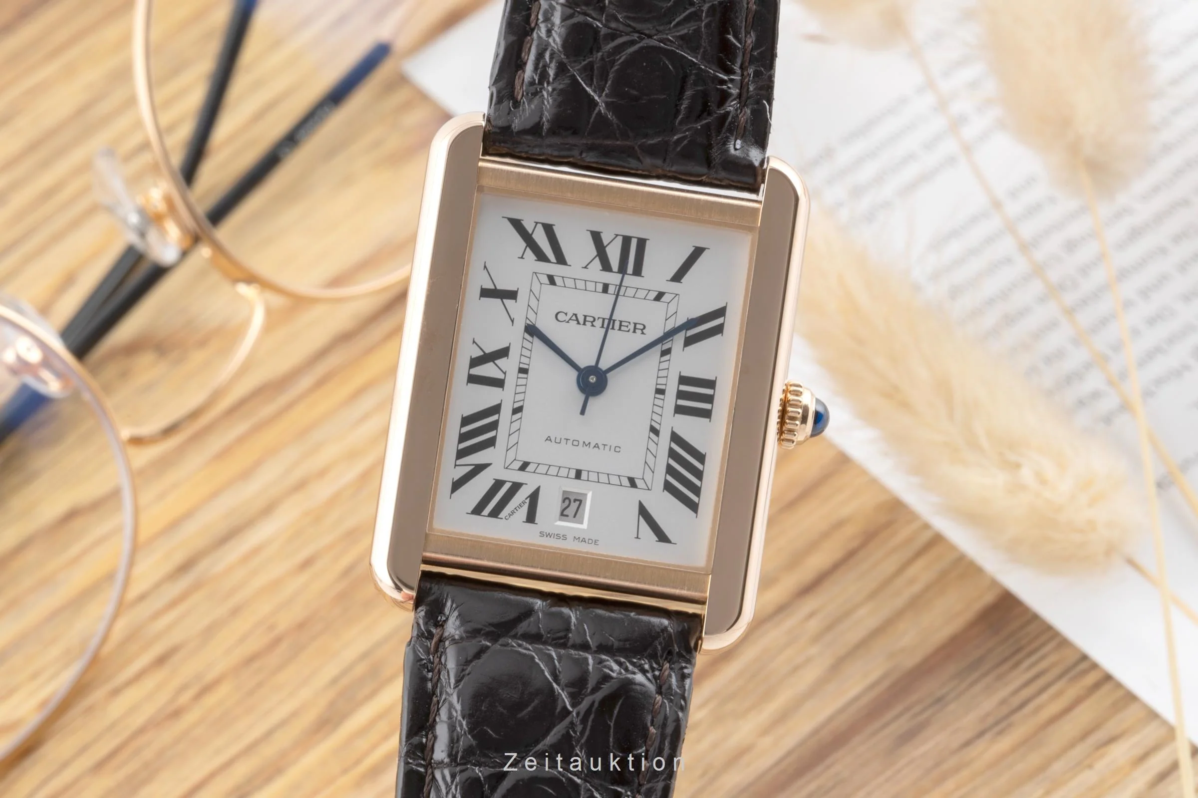 Cartier Tank steel / gold automatic men's watch W5200026  [2504595] - Image 2