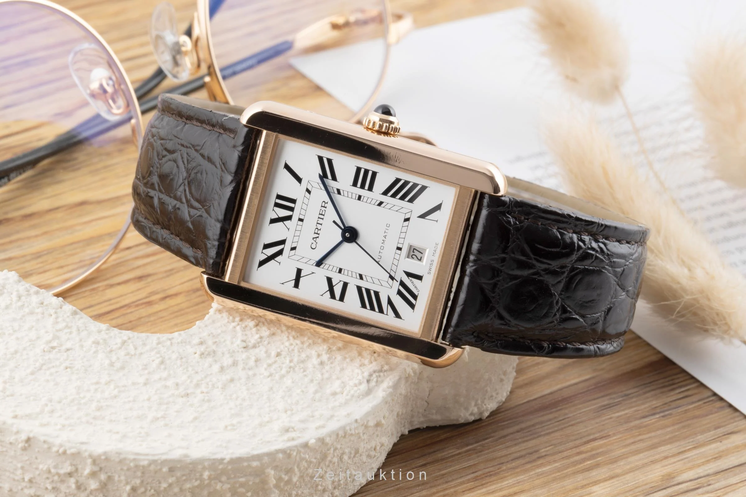 Cartier Tank steel / gold automatic men's watch W5200026  [2504595] - Image 3