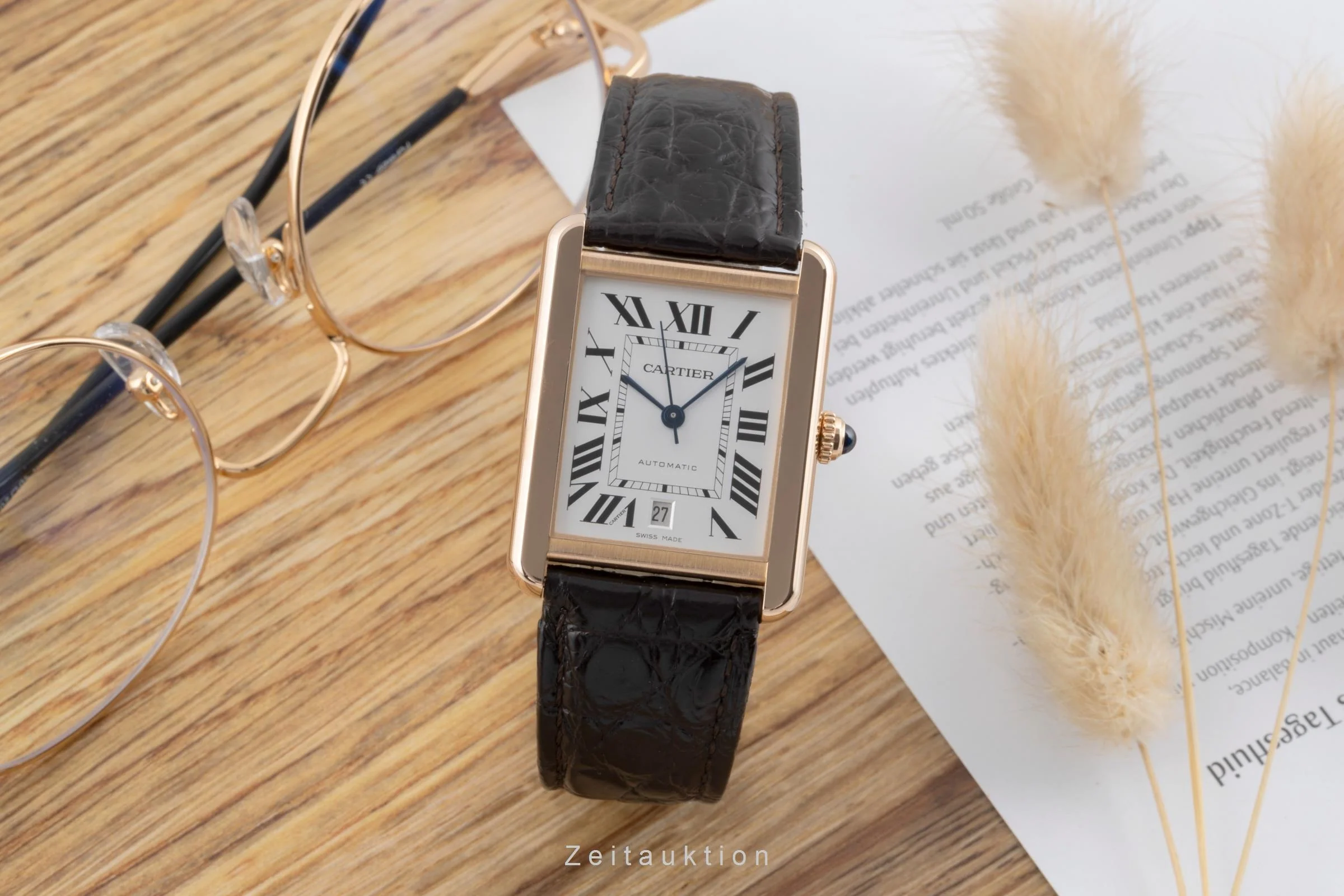Cartier Tank steel / gold automatic men's watch W5200026  [2504595] - Image 4