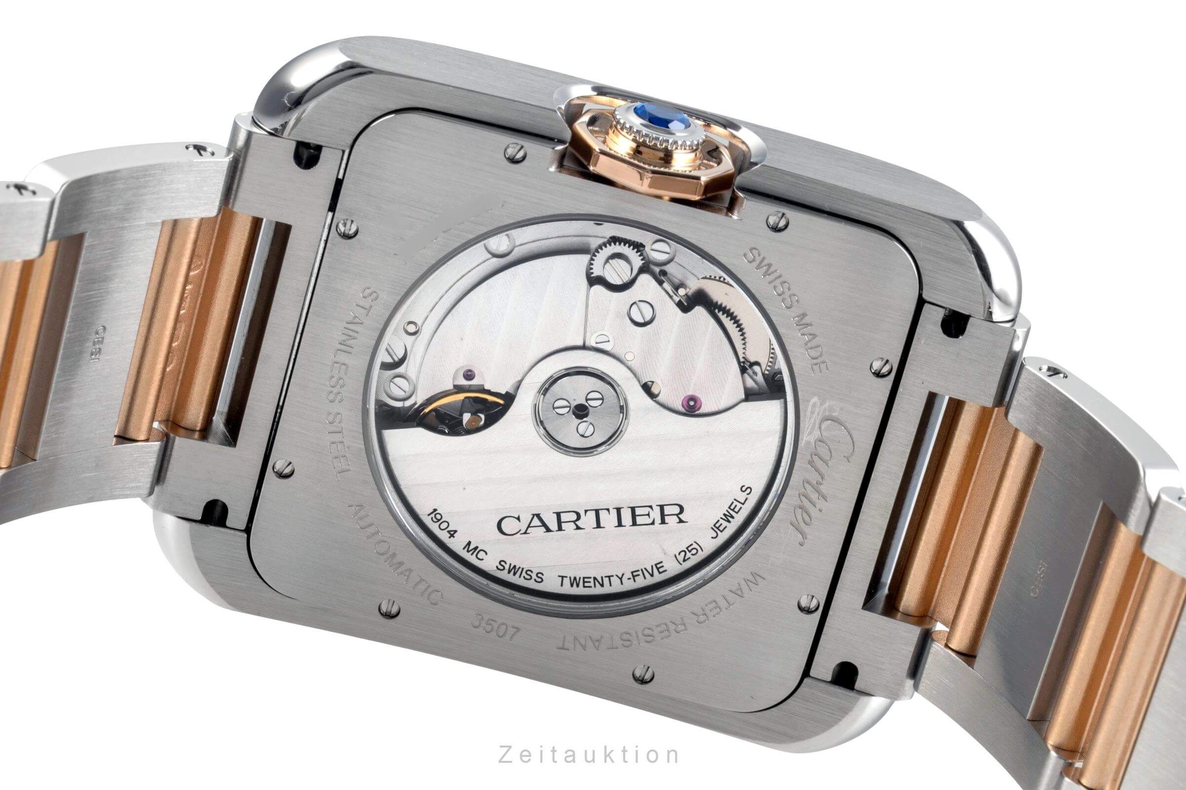 Cartier Tank steel / gold automatic men's watch W5310006  [2501572] - Image 10