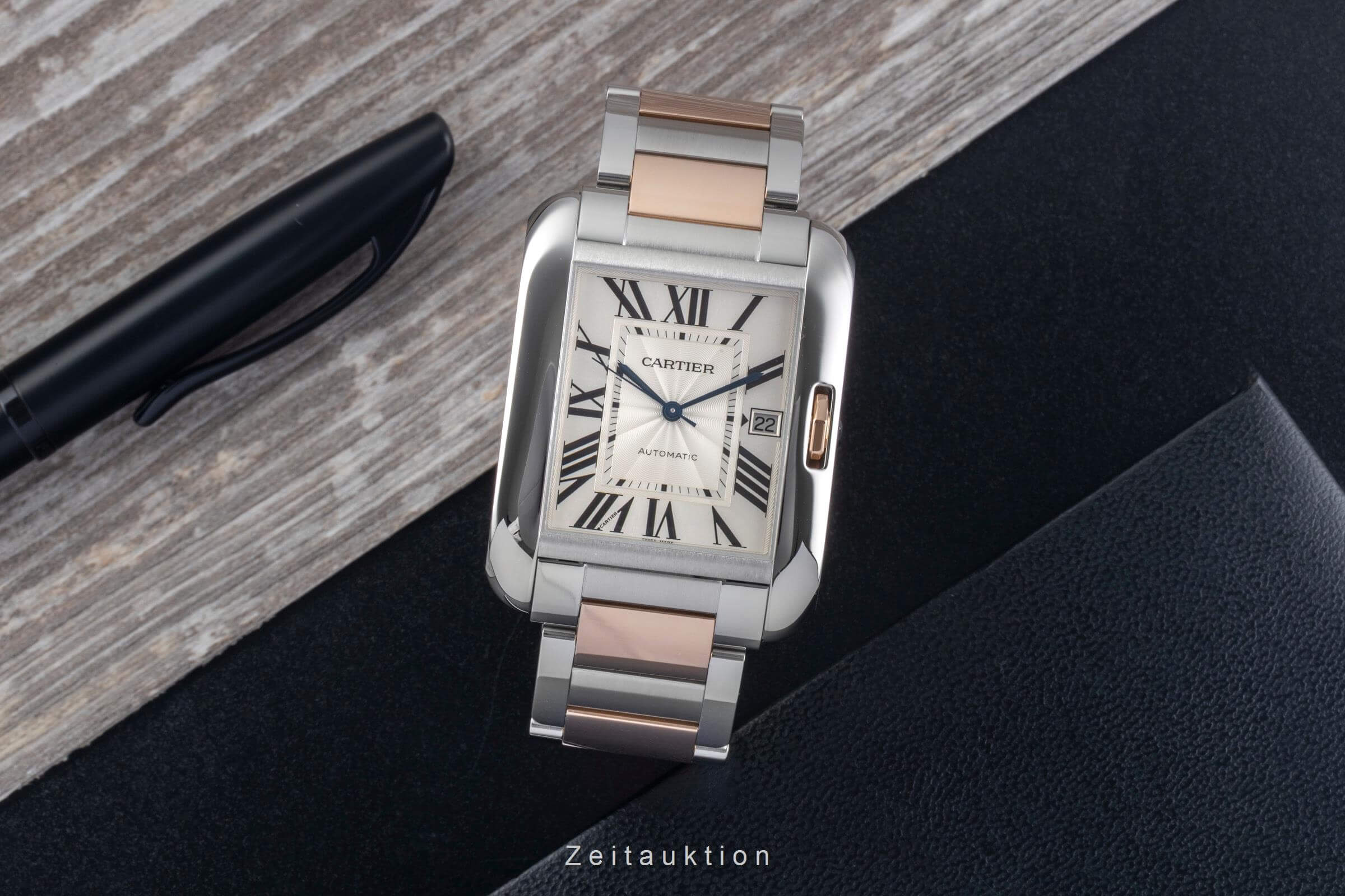 Cartier Tank steel / gold automatic men's watch W5310006  [2501572] - Image 4