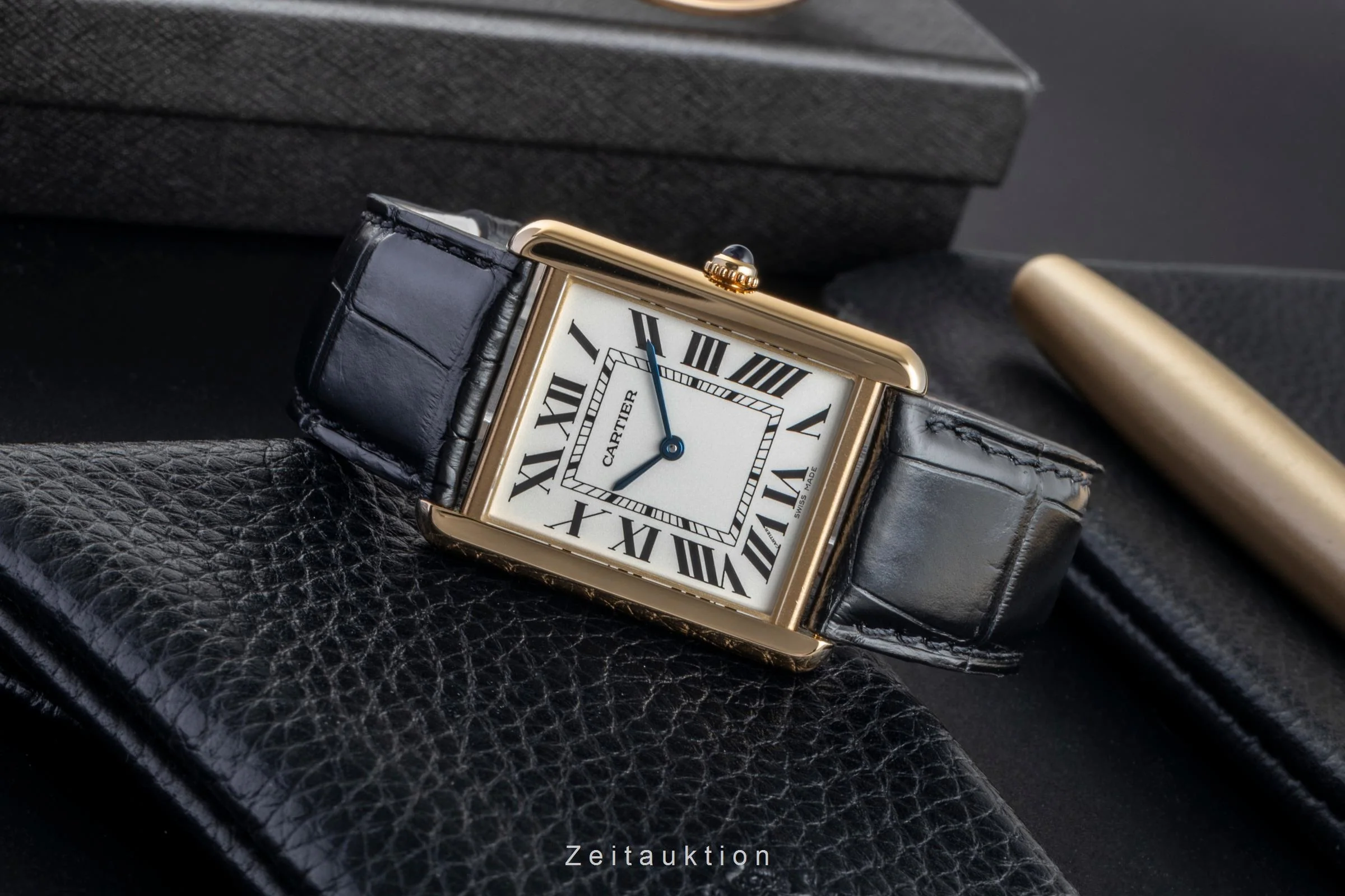 Cartier Tank steel / gold quartz men's watch W1018855  [2507378] - Image 3