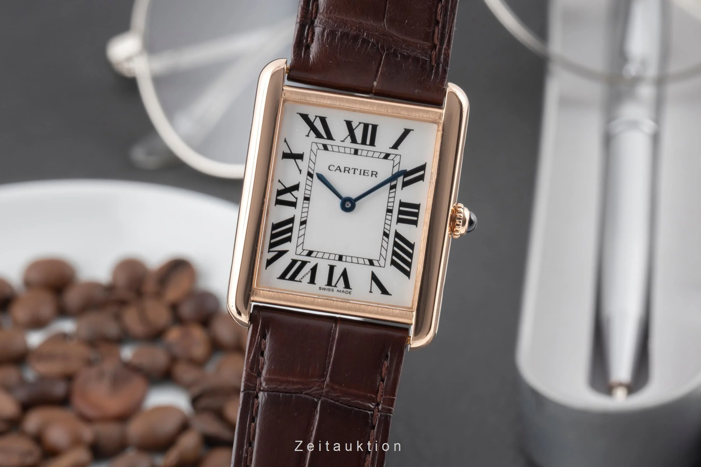 Cartier Tank steel / gold quartz men's watch W5200025  [2600531] - Image 2