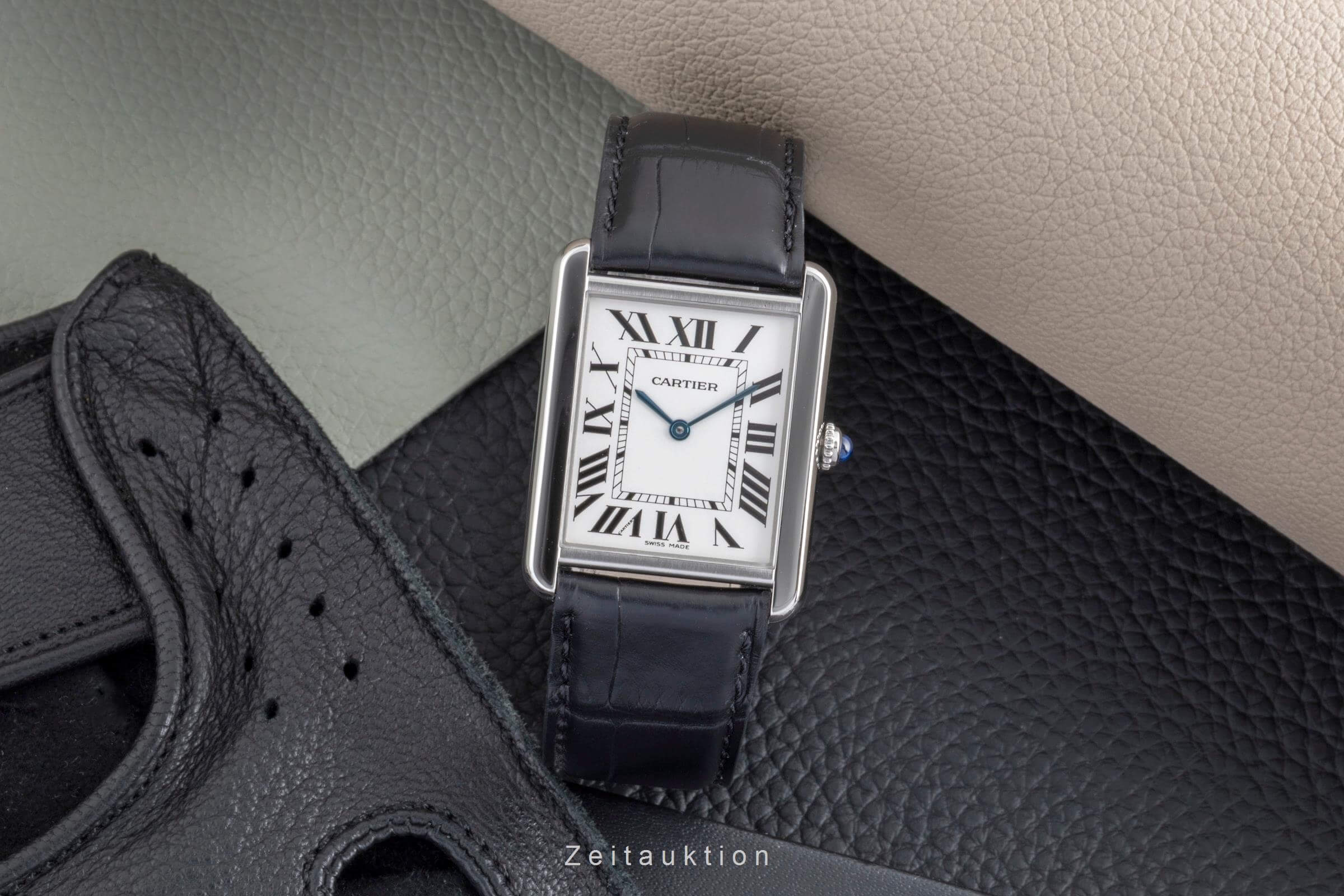 Cartier Tank steel quartz men's watch W1018355  [2502266] - Image 4