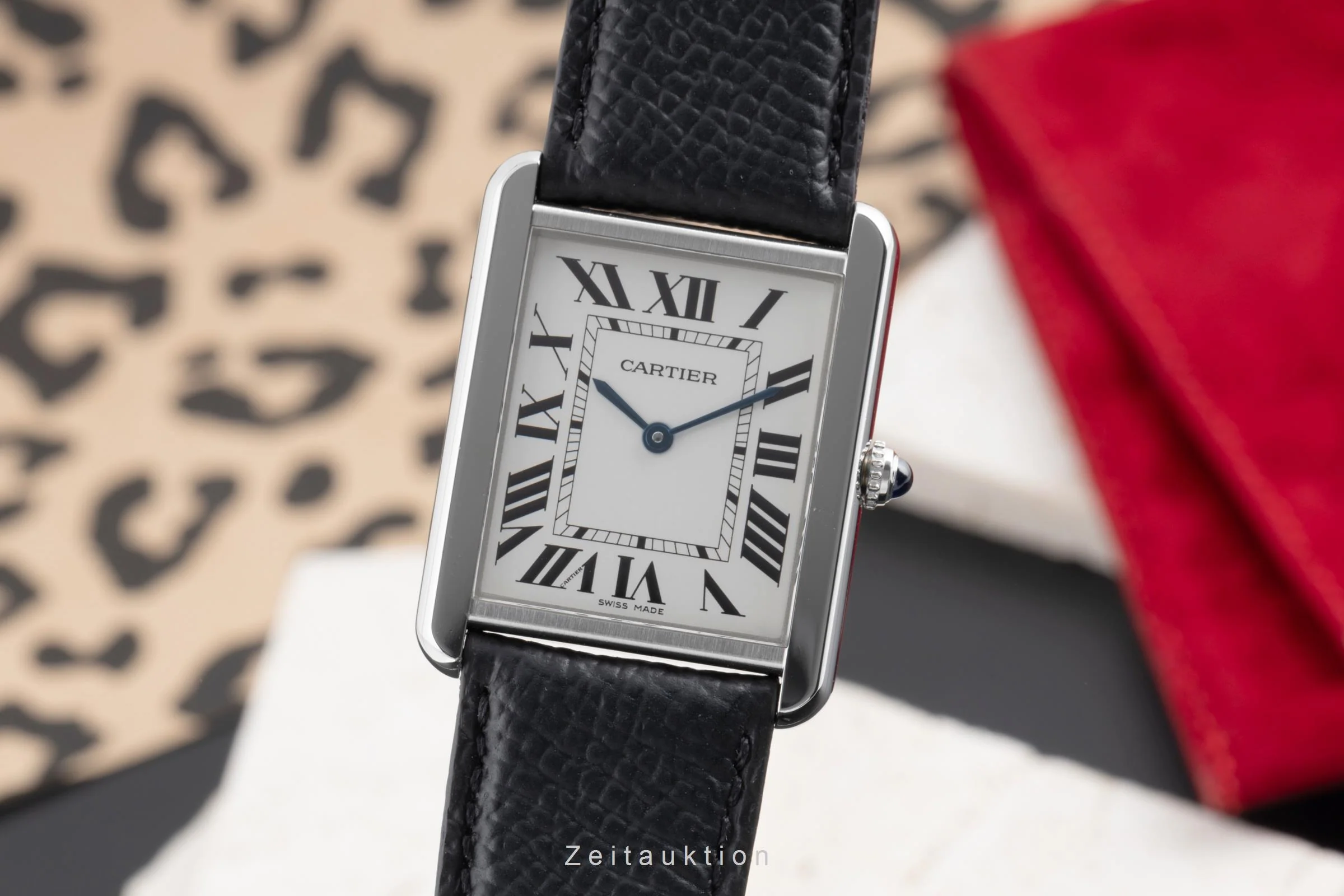 Cartier Tank steel quartz men's watch W1018355  [2504131] - Image 2