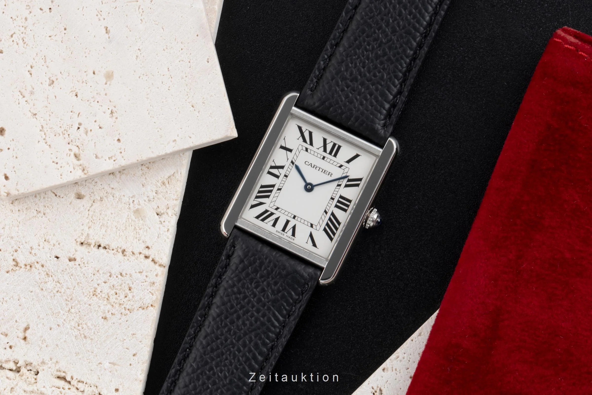 Cartier Tank steel quartz men's watch W1018355  [2504131] - Image 4
