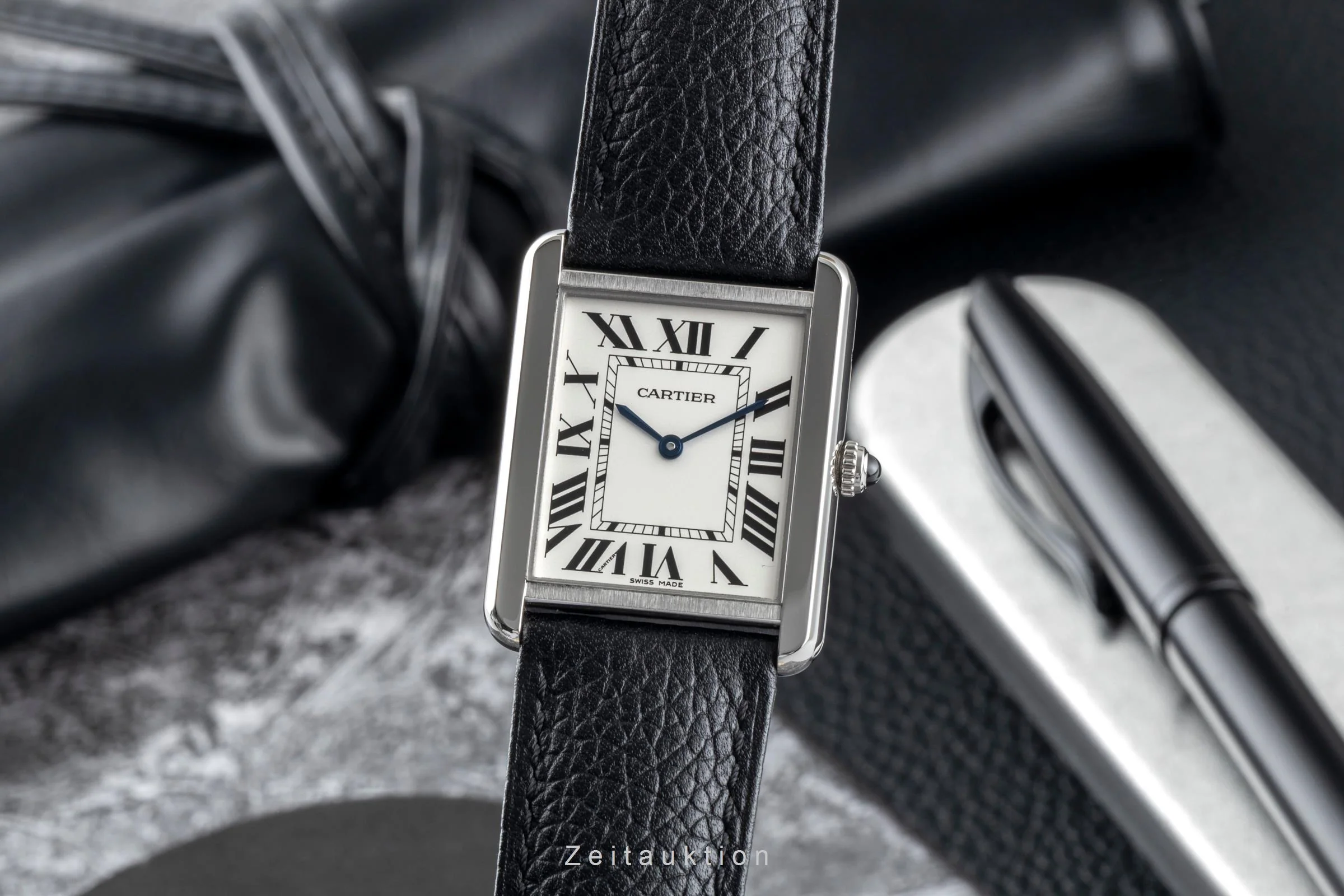 Cartier Tank steel quartz men's watch WSTA0028  [2601083] - Image 2