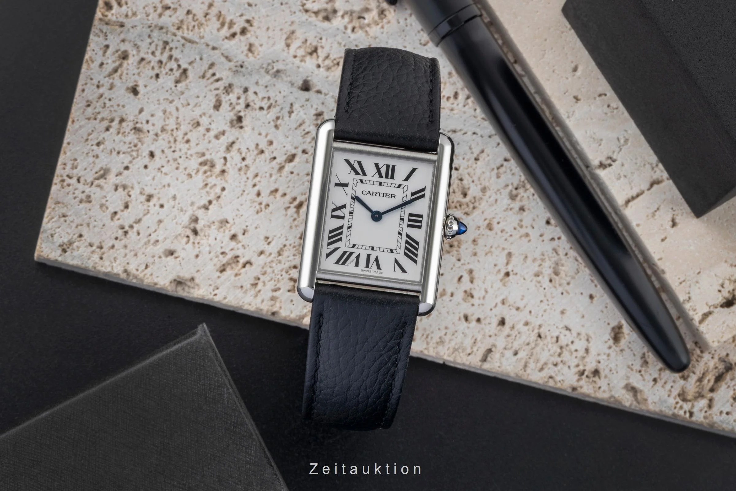 Cartier Tank steel quartz men's watch WSTA0041  [2507416] - Image 4