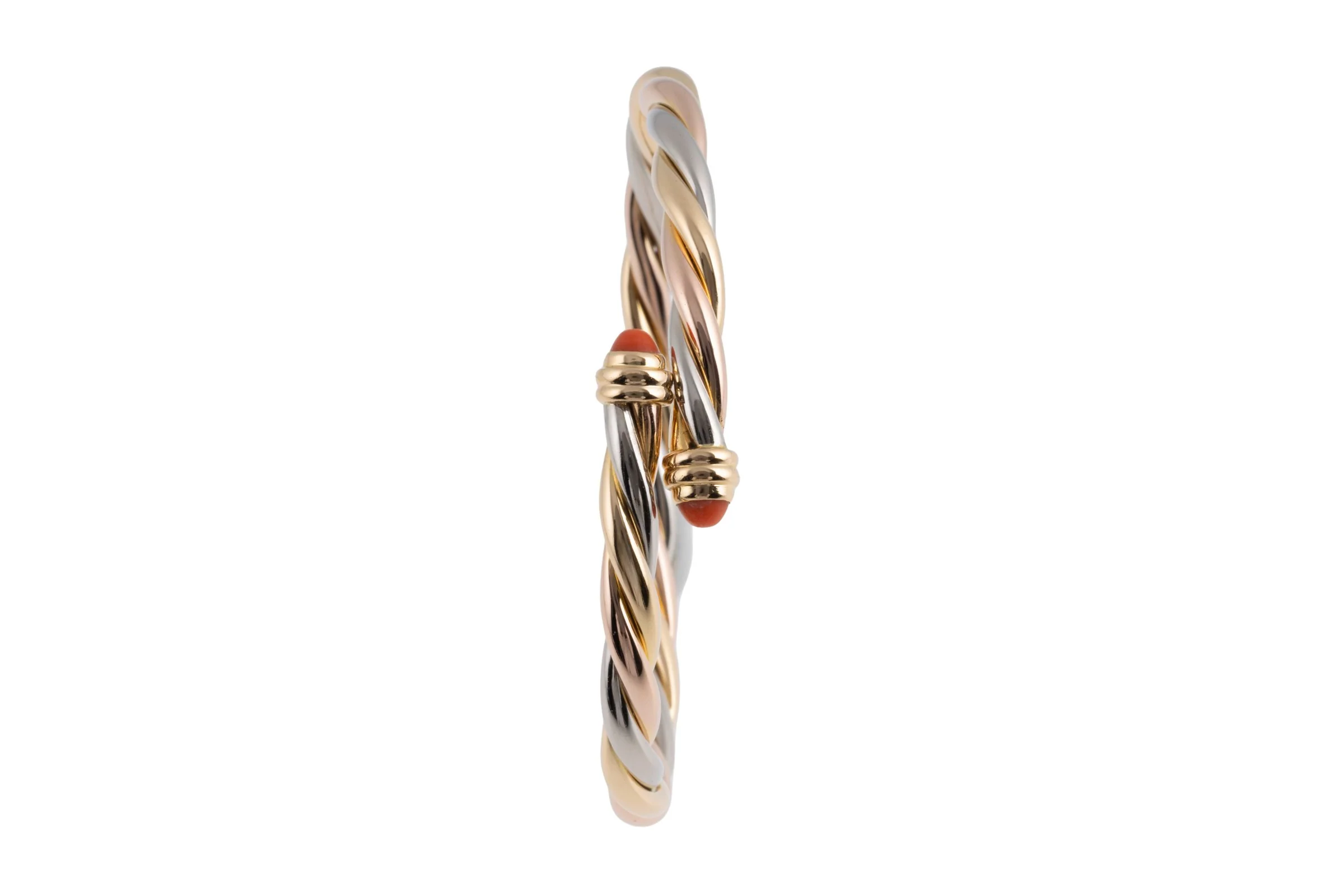 Cartier Trinity bracelet 18k white gold rose gold yellow gold with box asking price: 12100,- €[KL25994] - Image 5