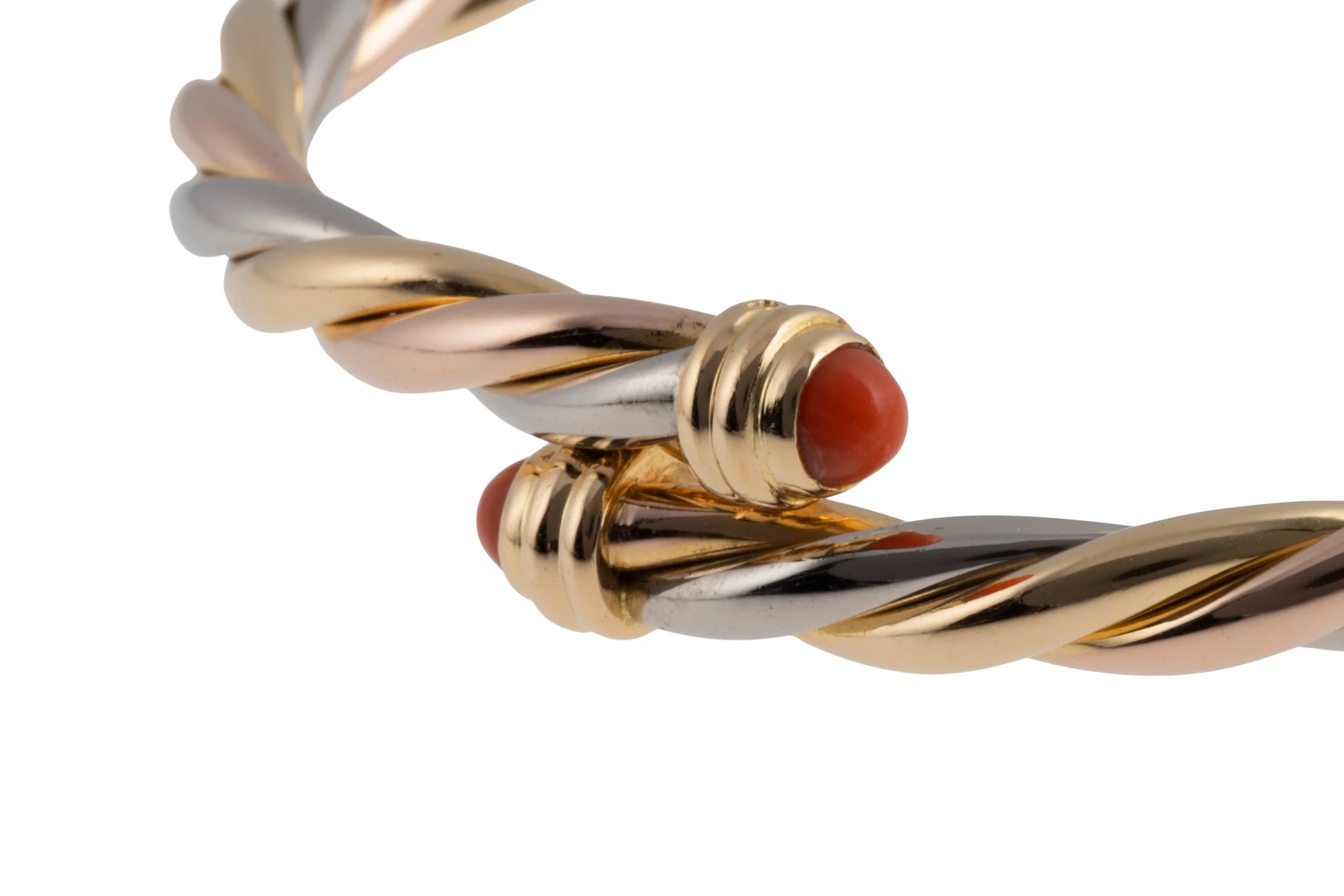 Cartier Trinity bracelet 18k white gold rose gold yellow gold with box asking price: 12100,- €[KL25994] - Image 9