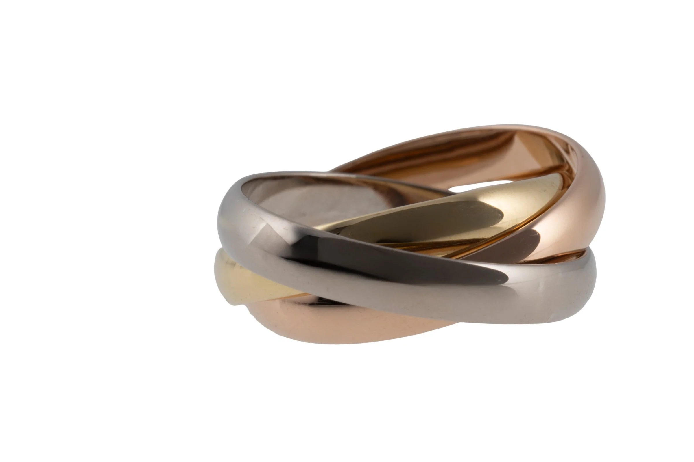 Cartier Trinty Ring 18k white gold rose gold yellow gold size 52 box and papers RP: €2360,- [KL25996] - Image 6
