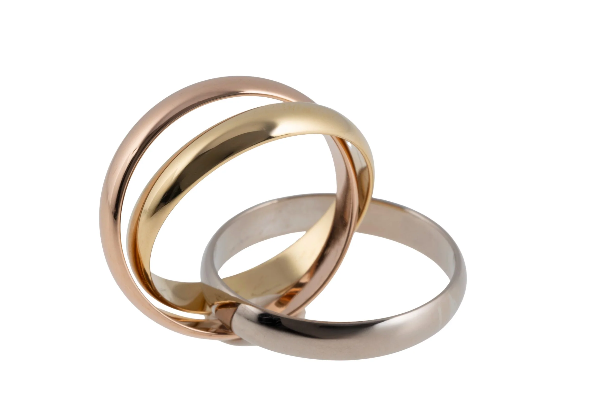 Cartier Trinty Ring 18k white gold rose gold yellow gold size 52 box and papers RP: €2360,- [KL25996] - Image 8