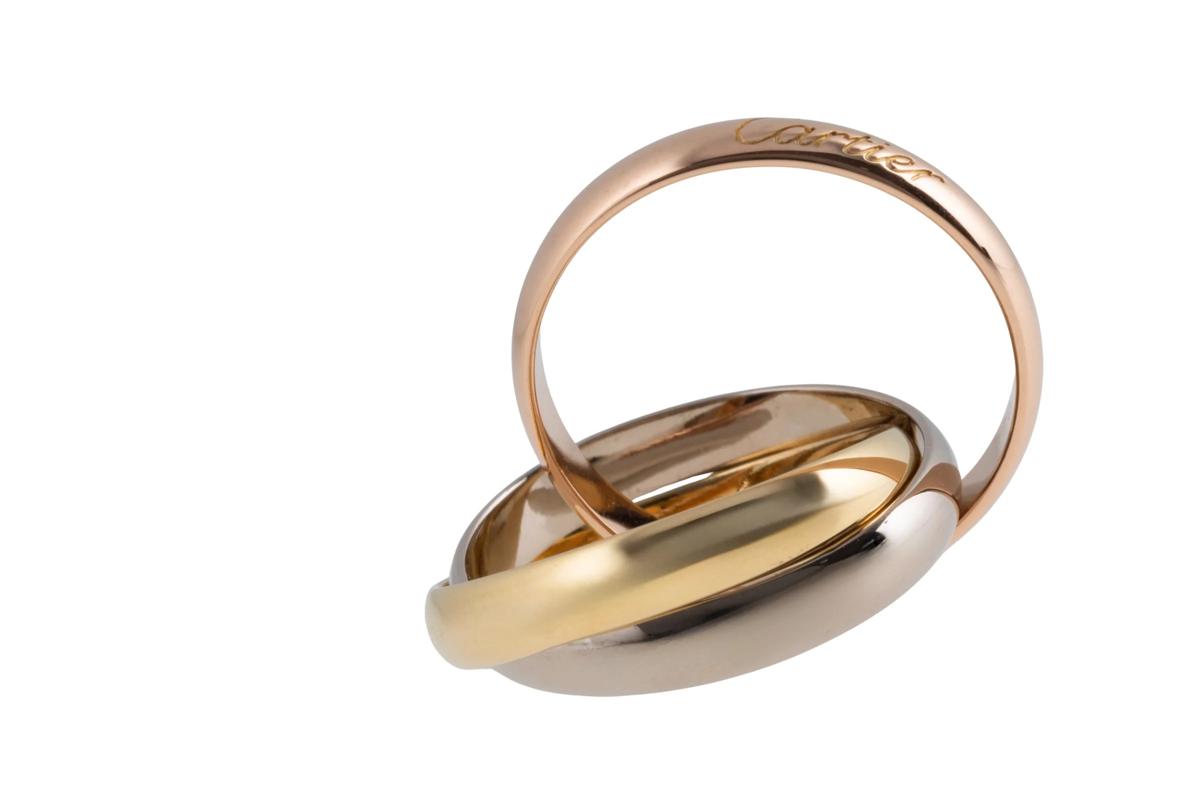 Cartier Trinty Ring 18k white gold rose gold yellow gold size 52 box and papers RP: €2360,- [KL25996] - Image 9