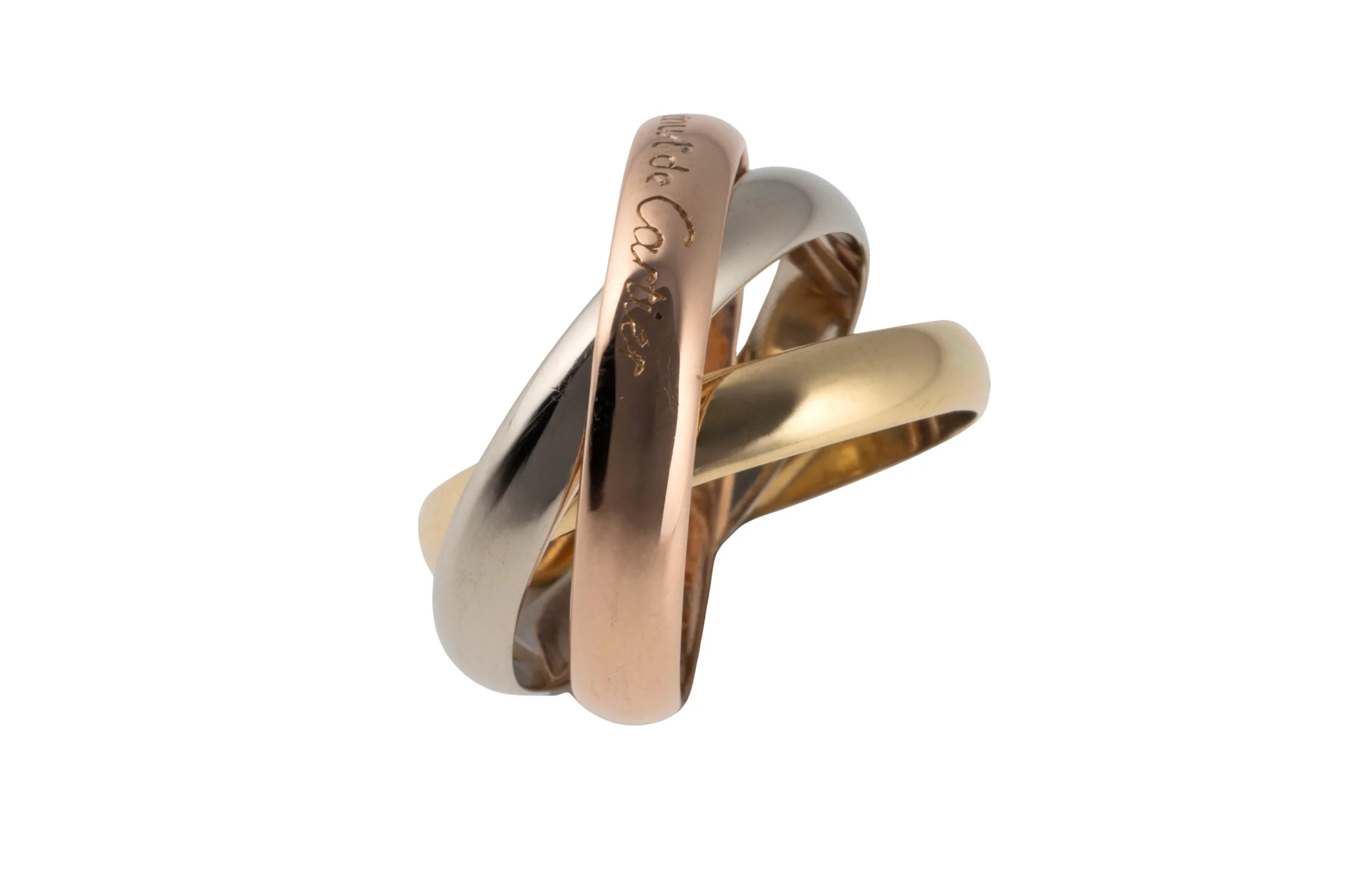 Cartier Trinty Ring 18k white gold rose gold yellow gold size 53 with box retail price: 2,360,- €[KL26022] - Image 7