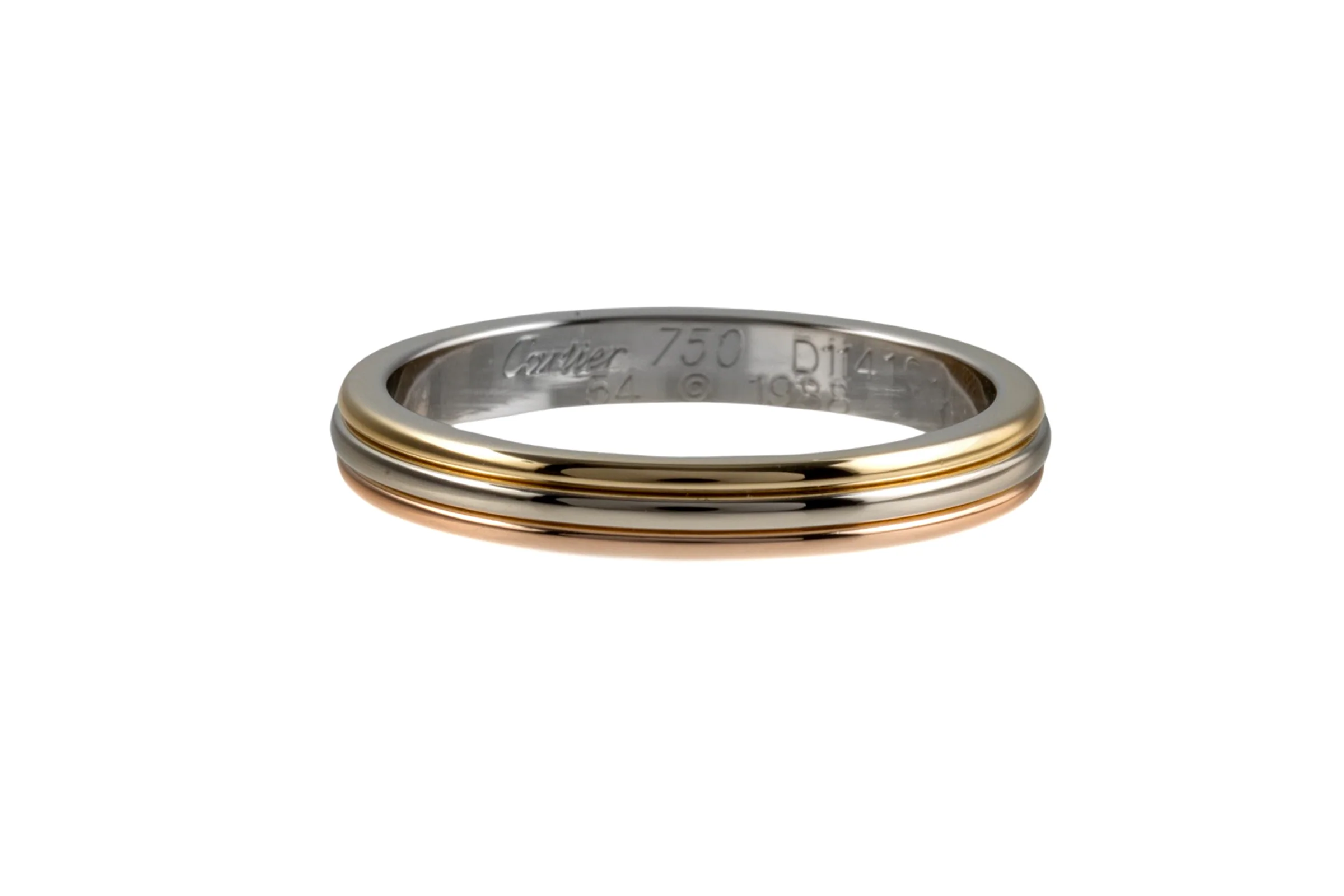 Cartier Vendome Louis Cartier Trinity 18 karat (0.750 fineness) gold Size 54 B&P RP: 1640,- €[KL25997] - Image 5