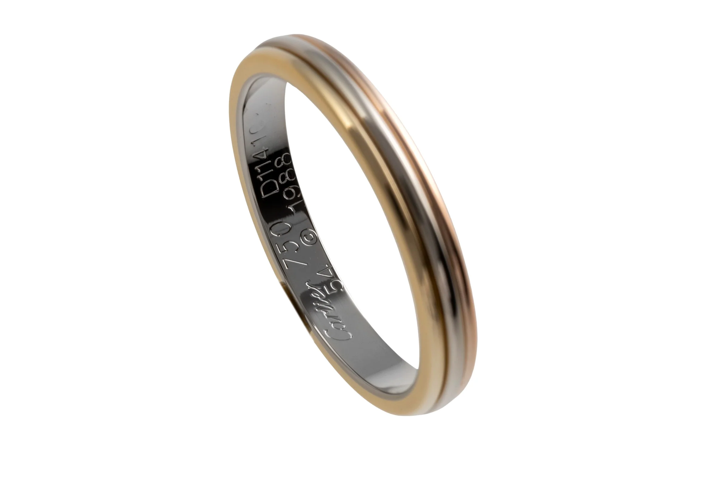 Cartier Vendome Louis Cartier Trinity 18 karat (0.750 fineness) gold Size 54 B&P RP: 1640,- €[KL25997] - Image 8