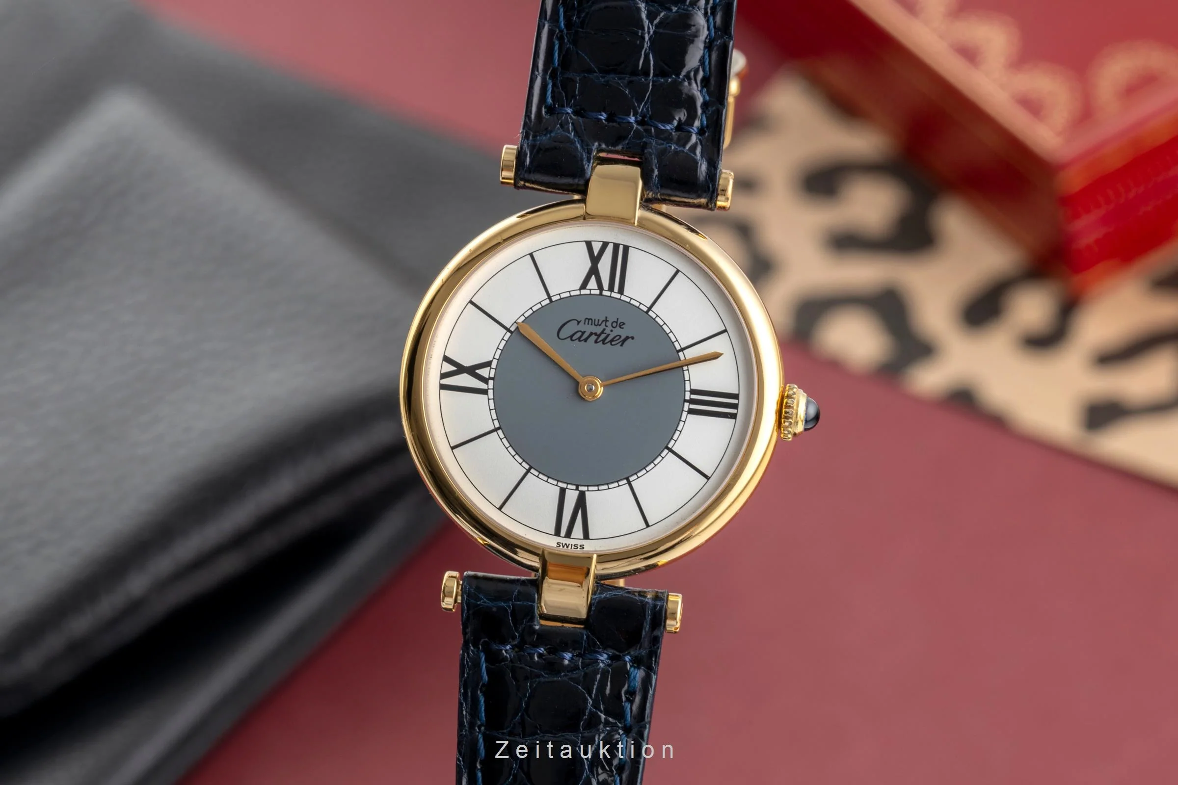 Cartier Vendome silver-gilt quartz unisex 590003  [2503711] - Image 2