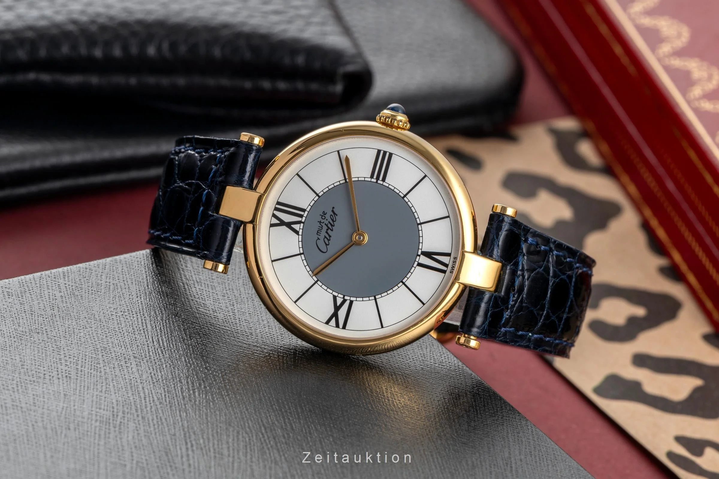Cartier Vendome silver-gilt quartz unisex 590003  [2503711] - Image 3
