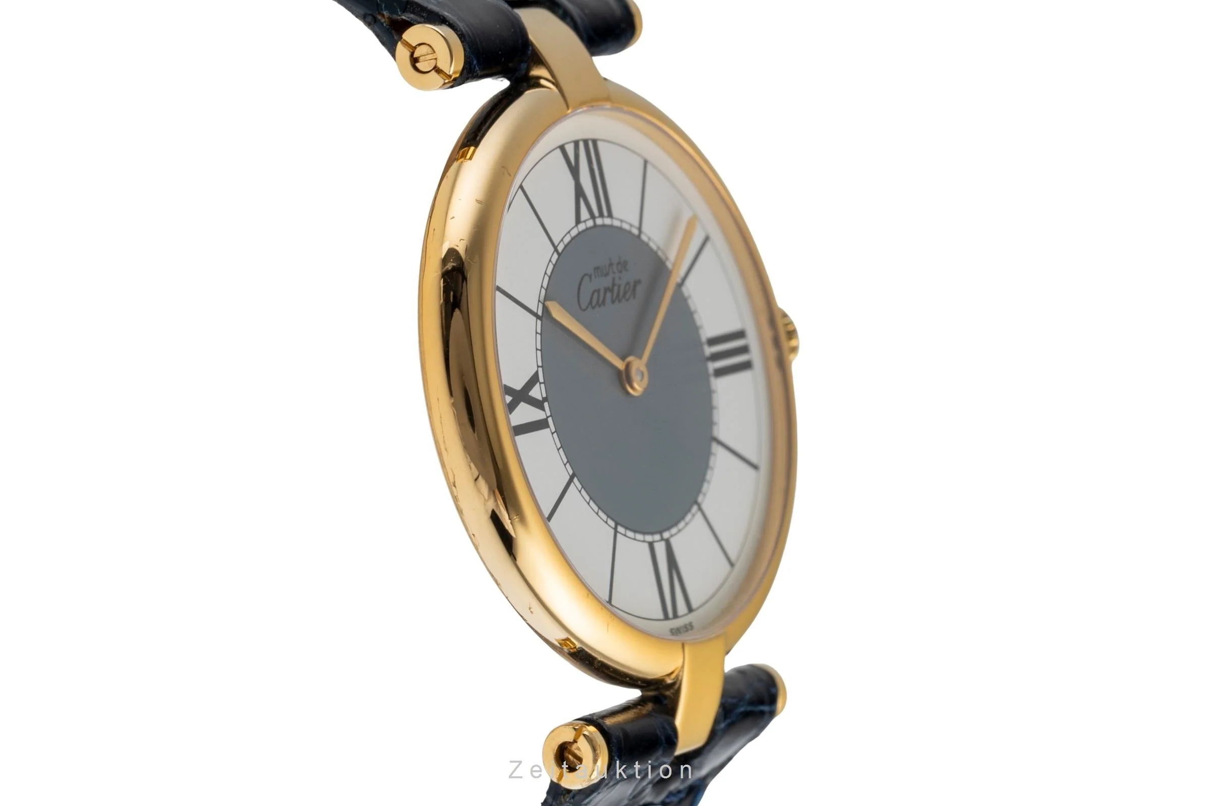 Cartier Vendome silver-gilt quartz unisex 590003  [2503711] - Image 8