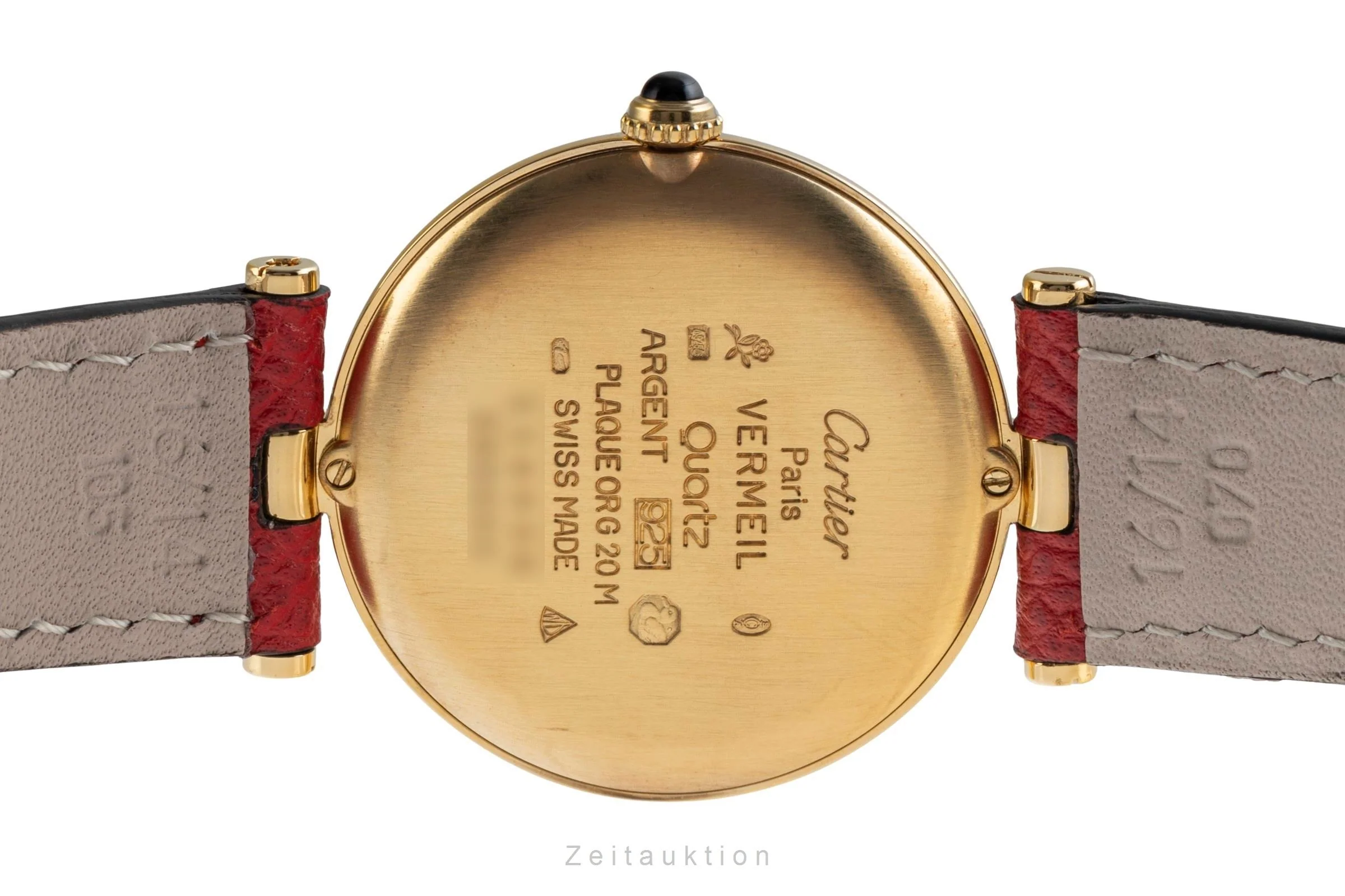 Cartier Vendome silver-gilt quartz unisex 590003  [2504021] - Image 11