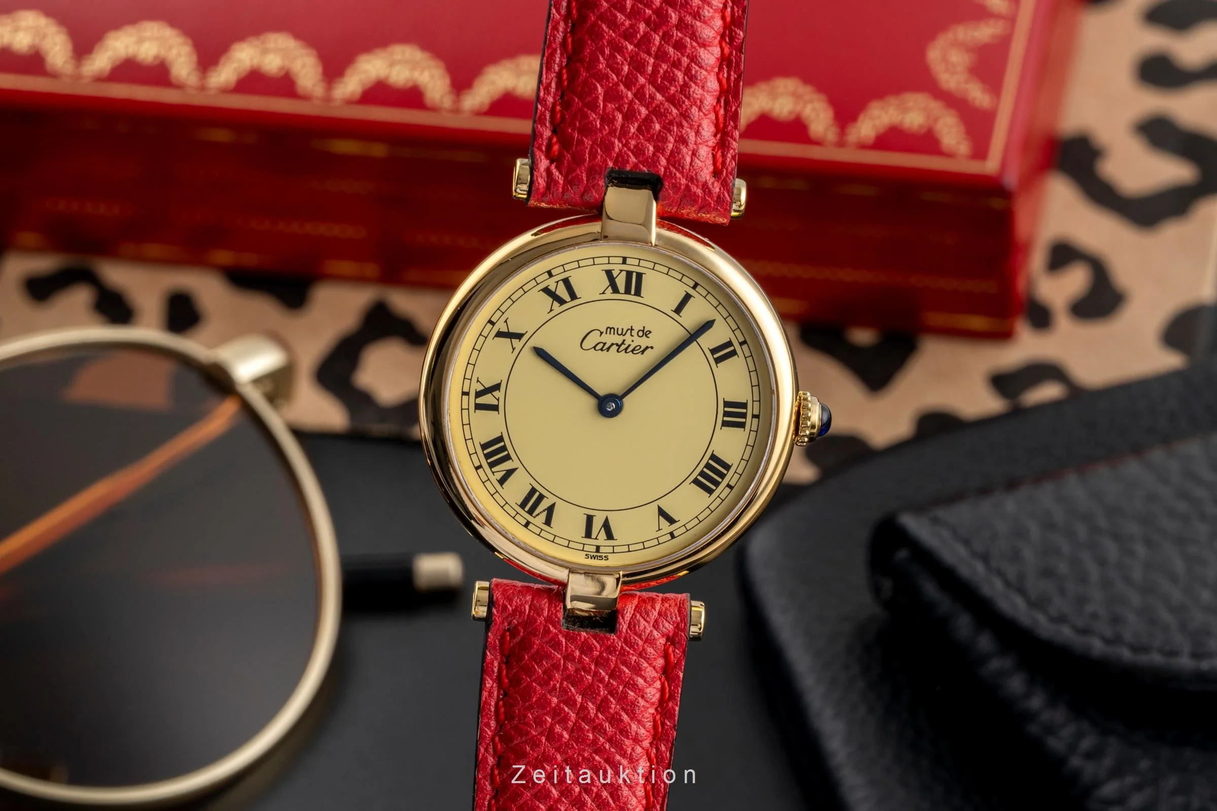 Cartier Vendome silver-gilt quartz unisex 590003  [2504021] - Image 2
