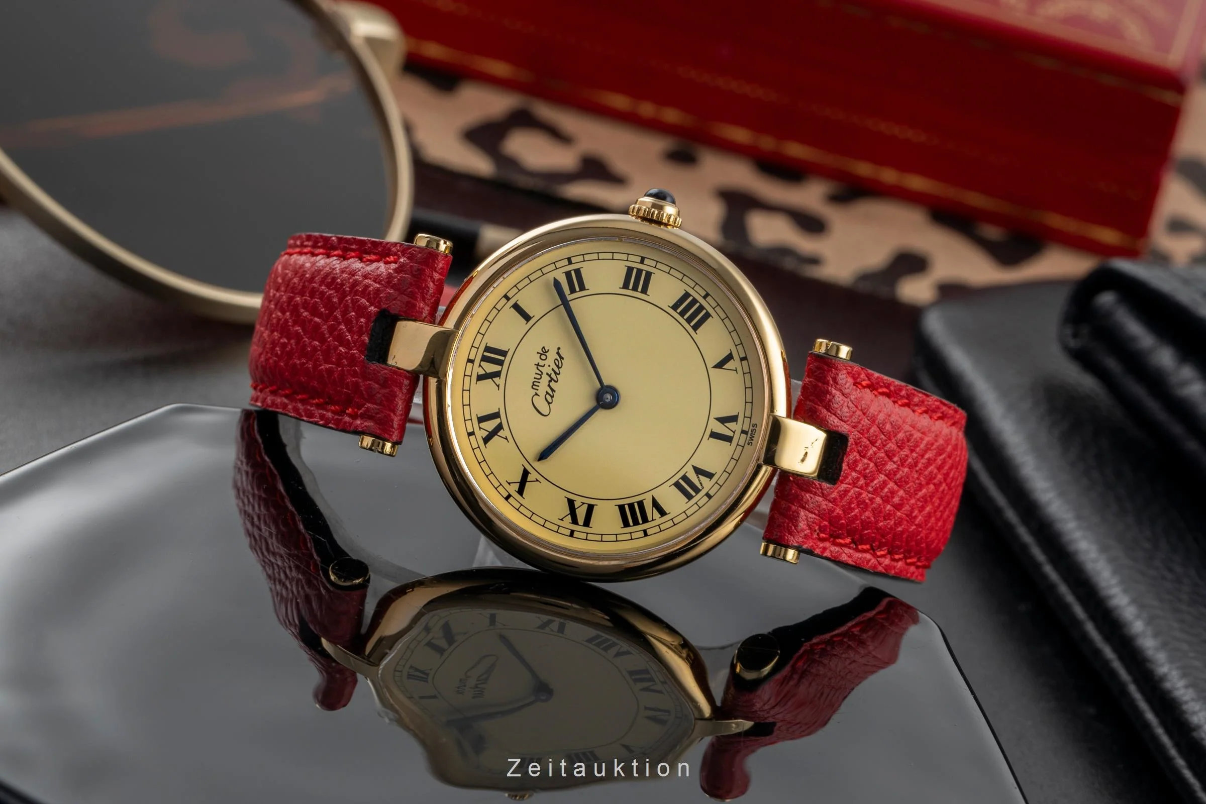 Cartier Vendome silver-gilt quartz unisex 590003  [2504021] - Image 3