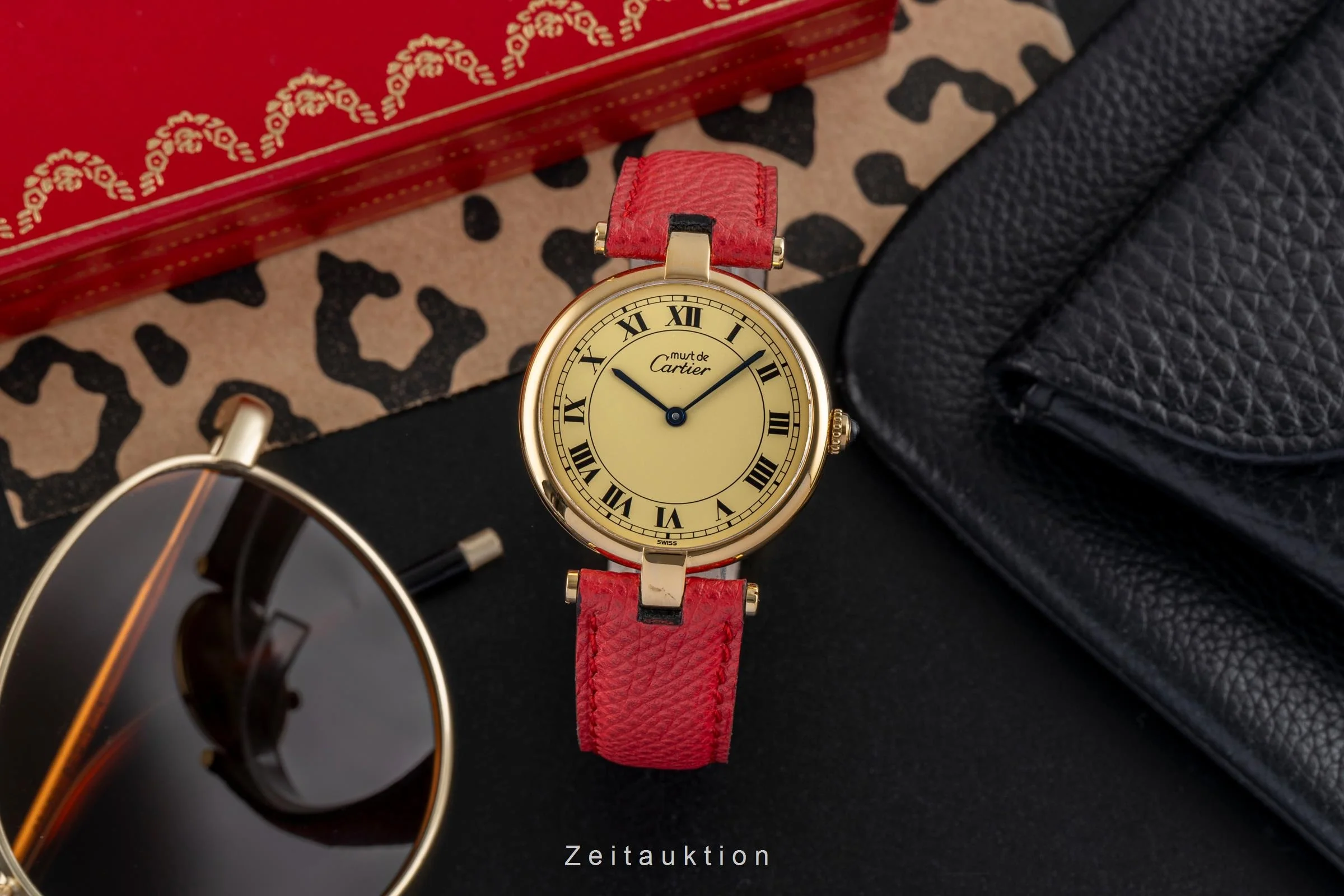 Cartier Vendome silver-gilt quartz unisex 590003  [2504021] - Image 4
