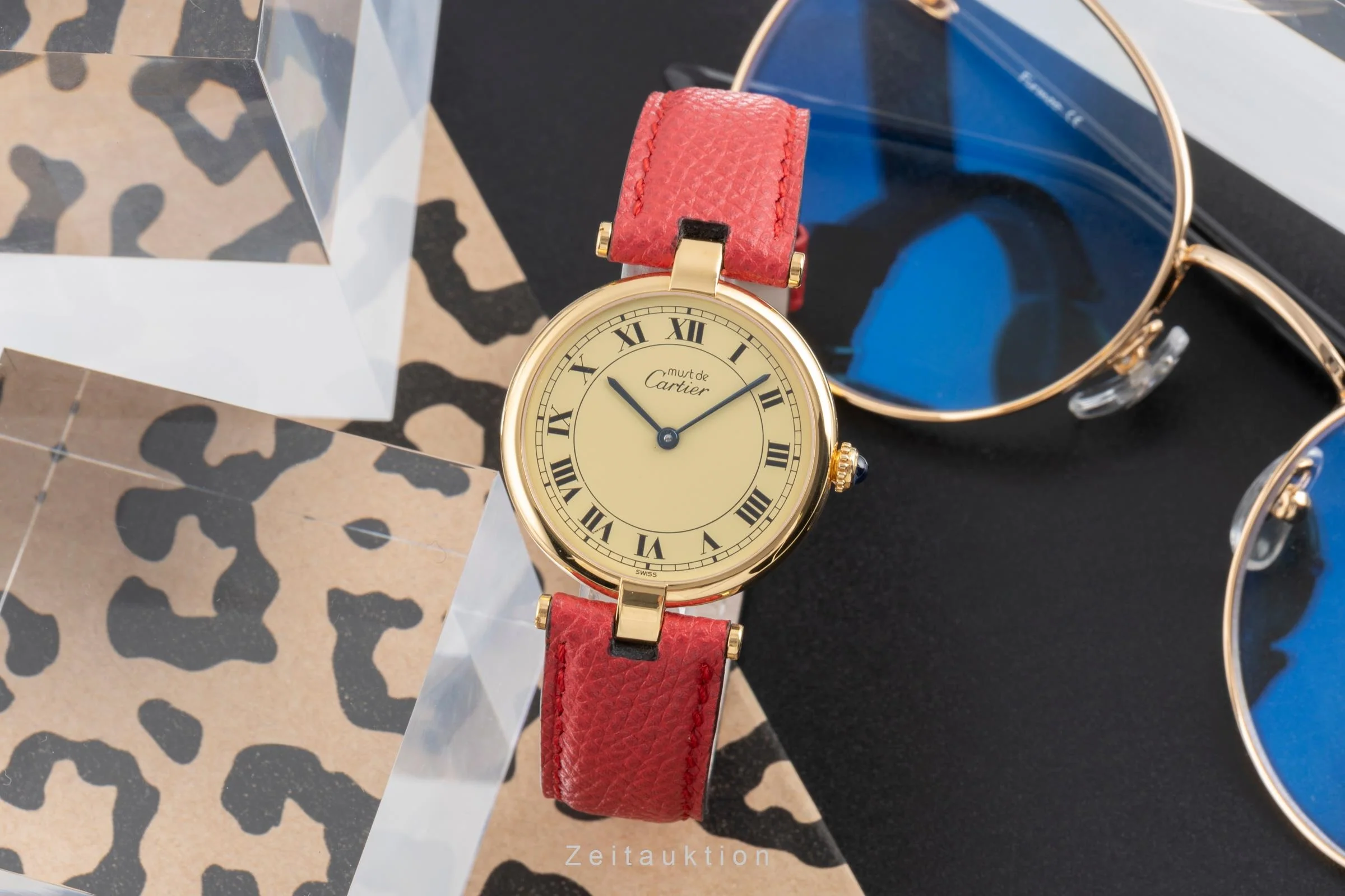 Cartier Vendome silver-gilt quartz unisex 590003  [2504163] - Image 4