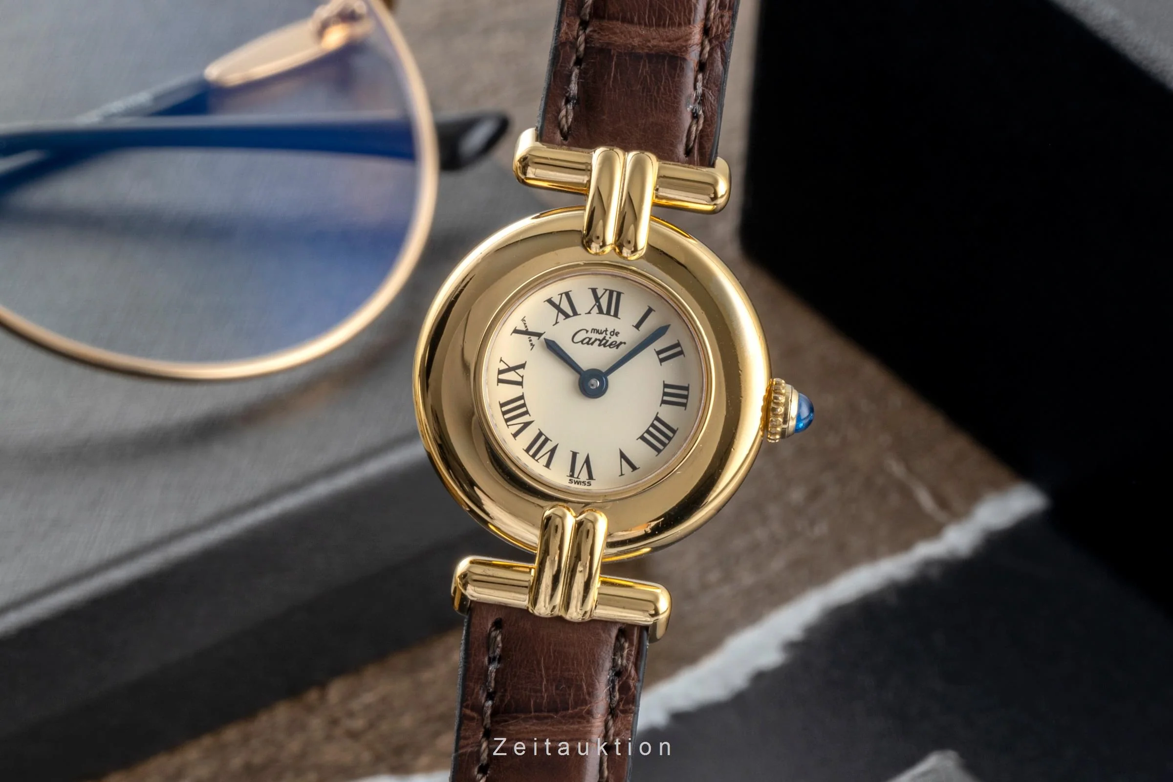 Cartier Vendome silver-gilt quartz women's watch 590002  [2505991] - Image 2