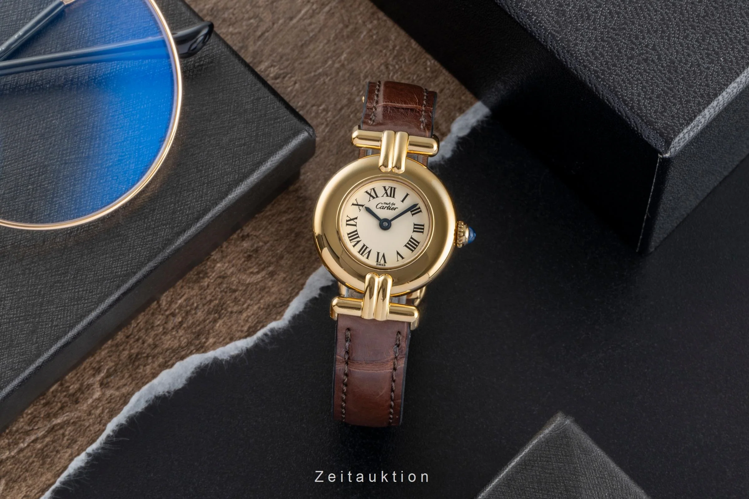Cartier Vendome silver-gilt quartz women's watch 590002  [2505991] - Image 4