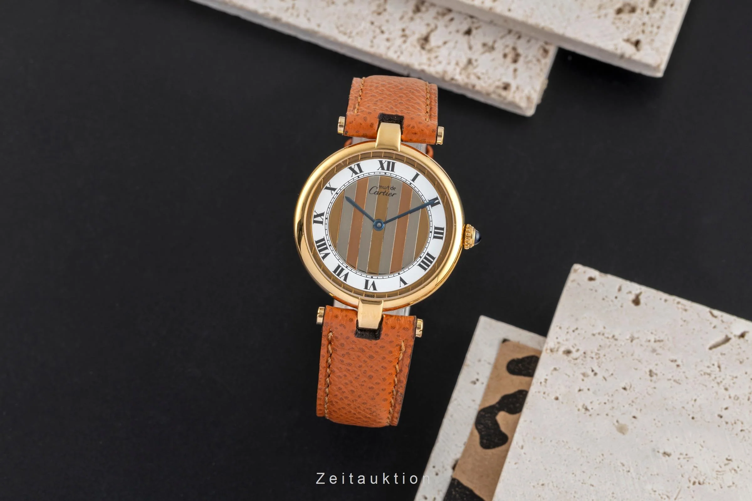 Cartier Vendome silver-gilt quartz women's watch 590003  [2503952] - Image 4
