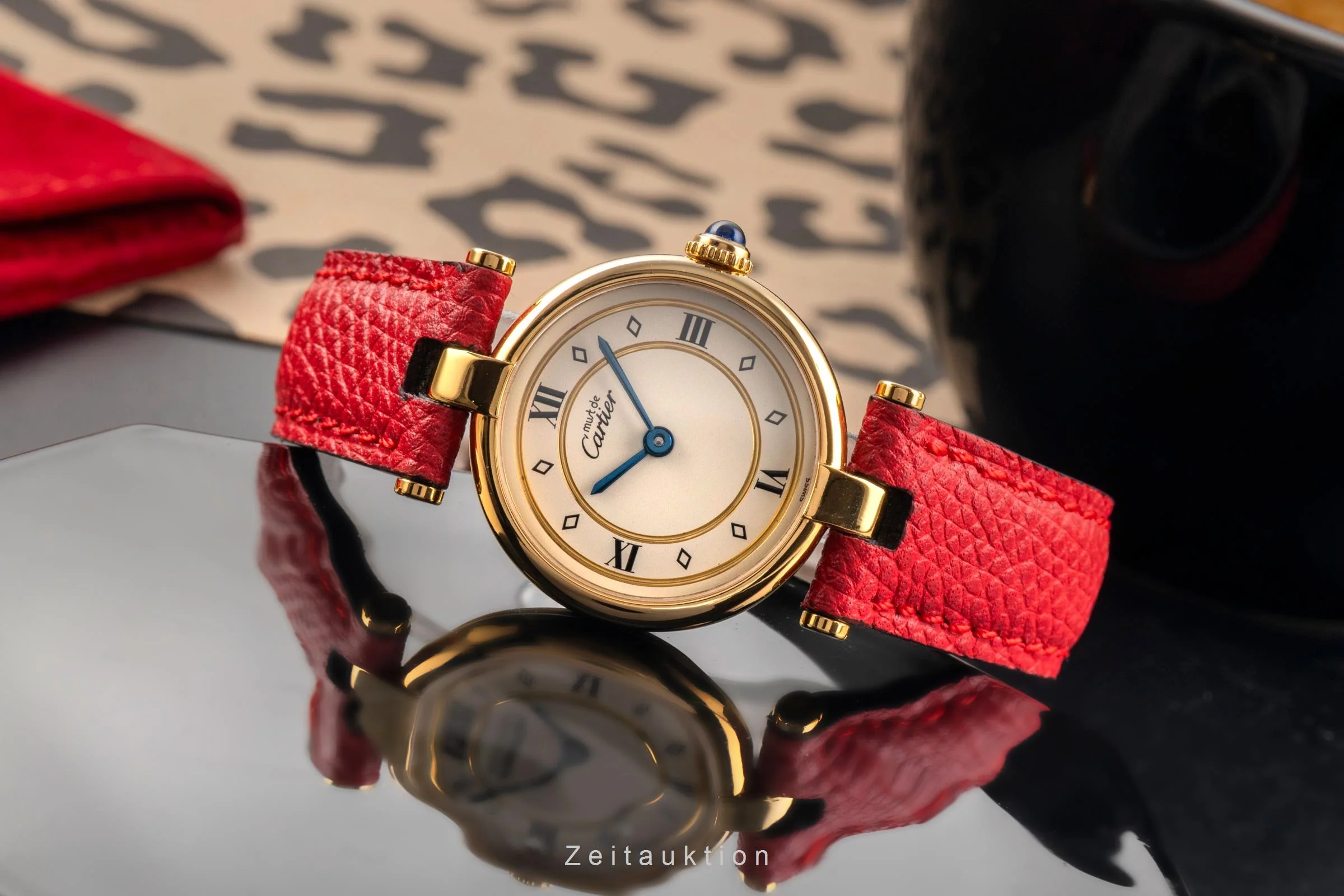 Cartier Vendome silver-gilt quartz women's watch 590004  [2503709] - Image 3