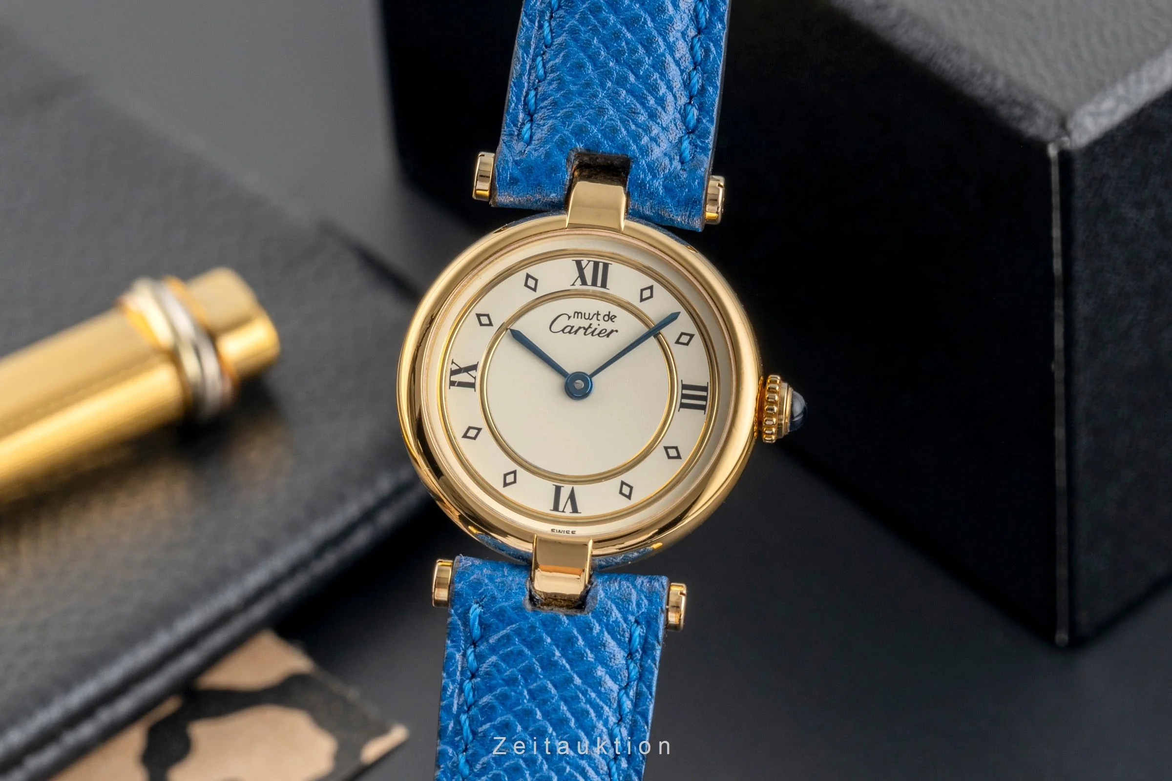 Cartier Vendome silver-gilt quartz women's watch 590004  [2503728] - Image 2