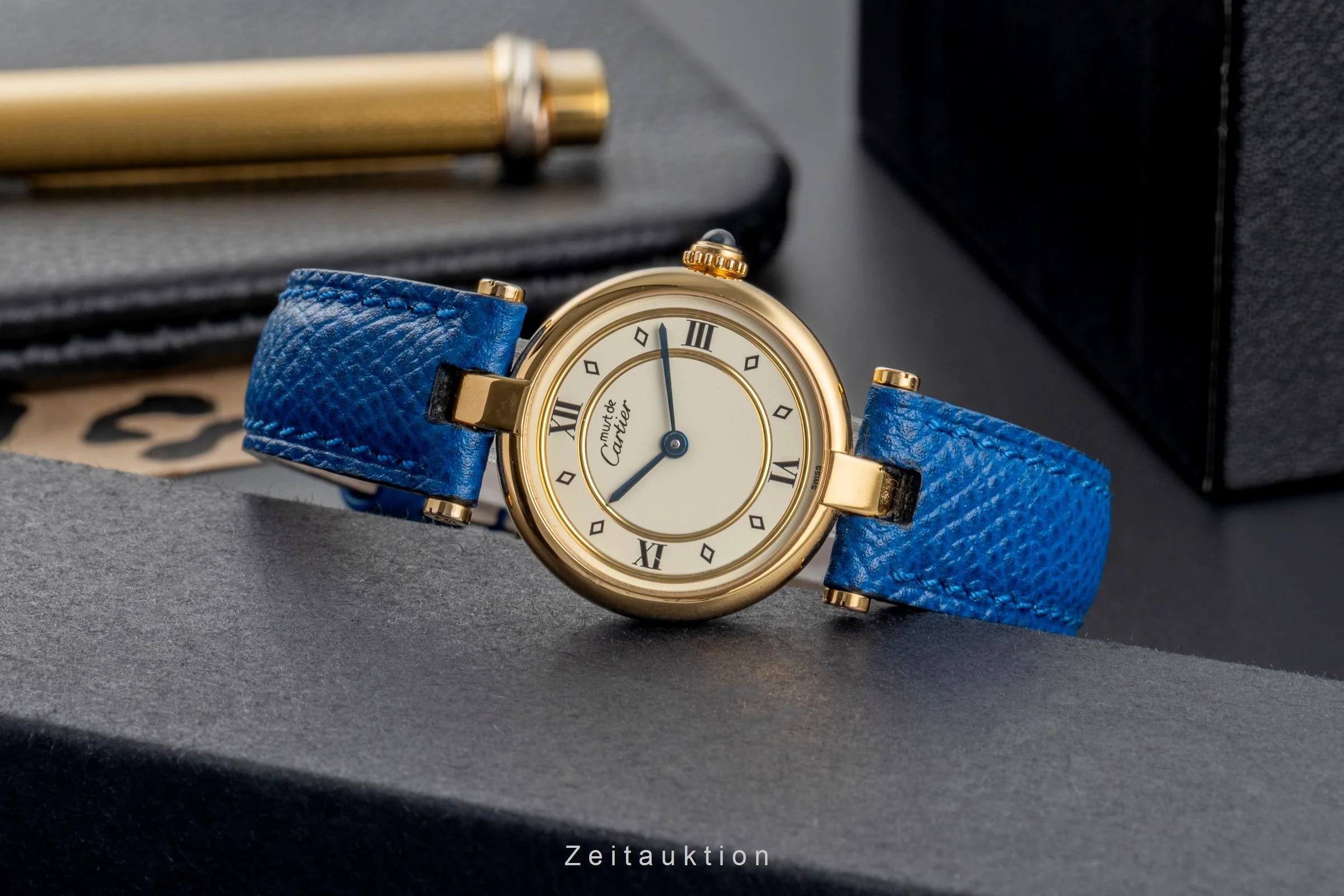 Cartier Vendome silver-gilt quartz women's watch 590004  [2503728] - Image 3