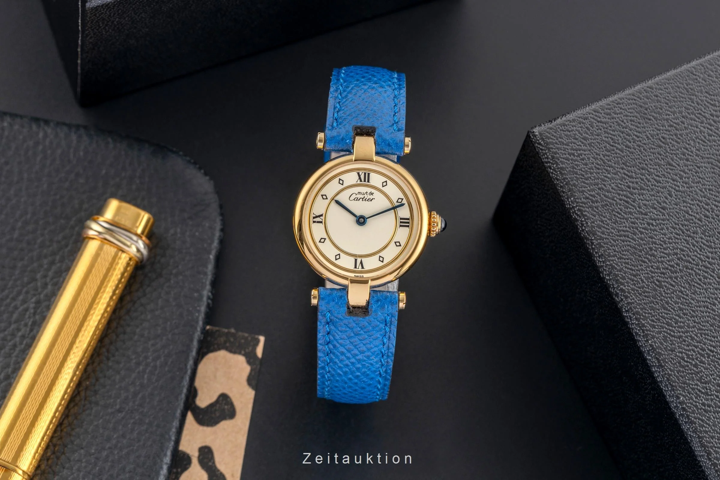 Cartier Vendome silver-gilt quartz women's watch 590004  [2503728] - Image 4