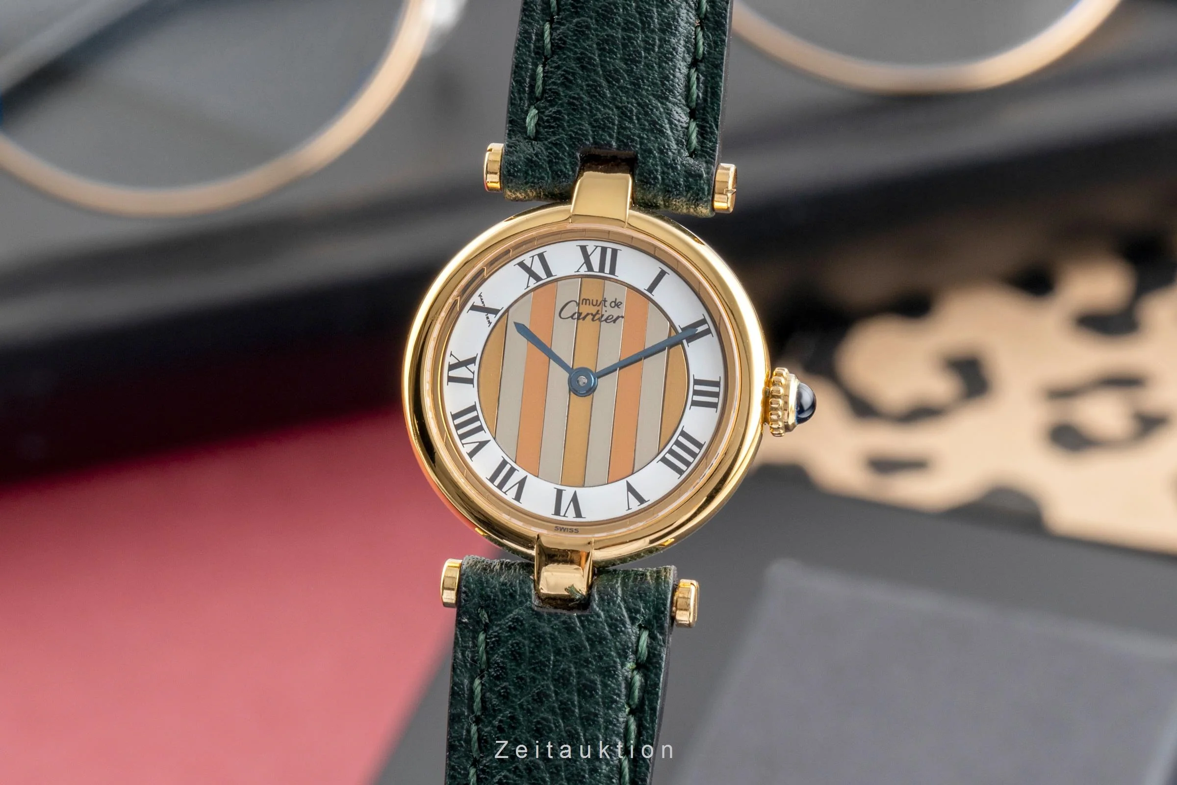 Cartier Vendome silver-gilt quartz women's watch 590004  [2503788] - Image 2