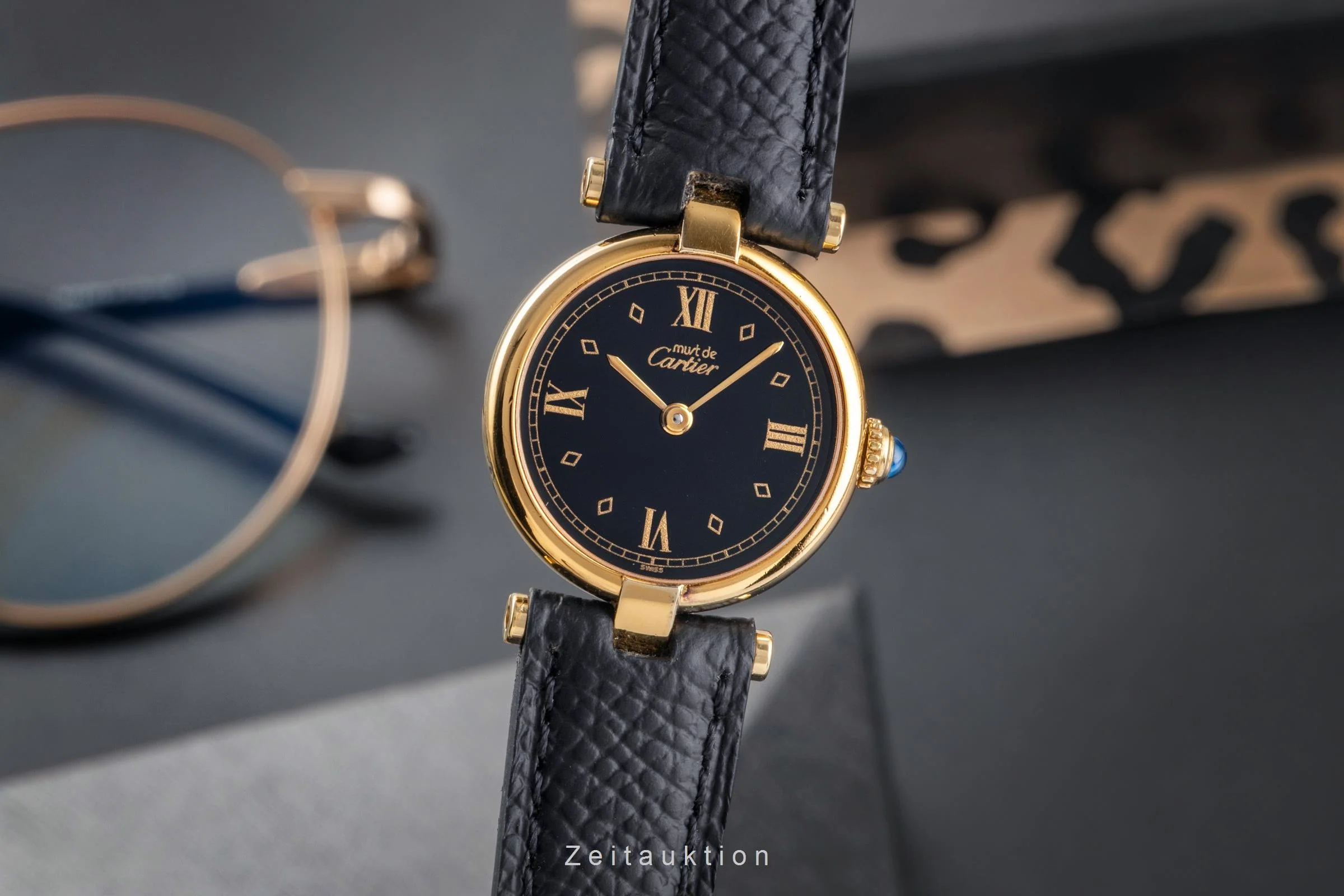 Cartier Vendome silver-gilt quartz women's watch 590004  [2504520] - Image 2