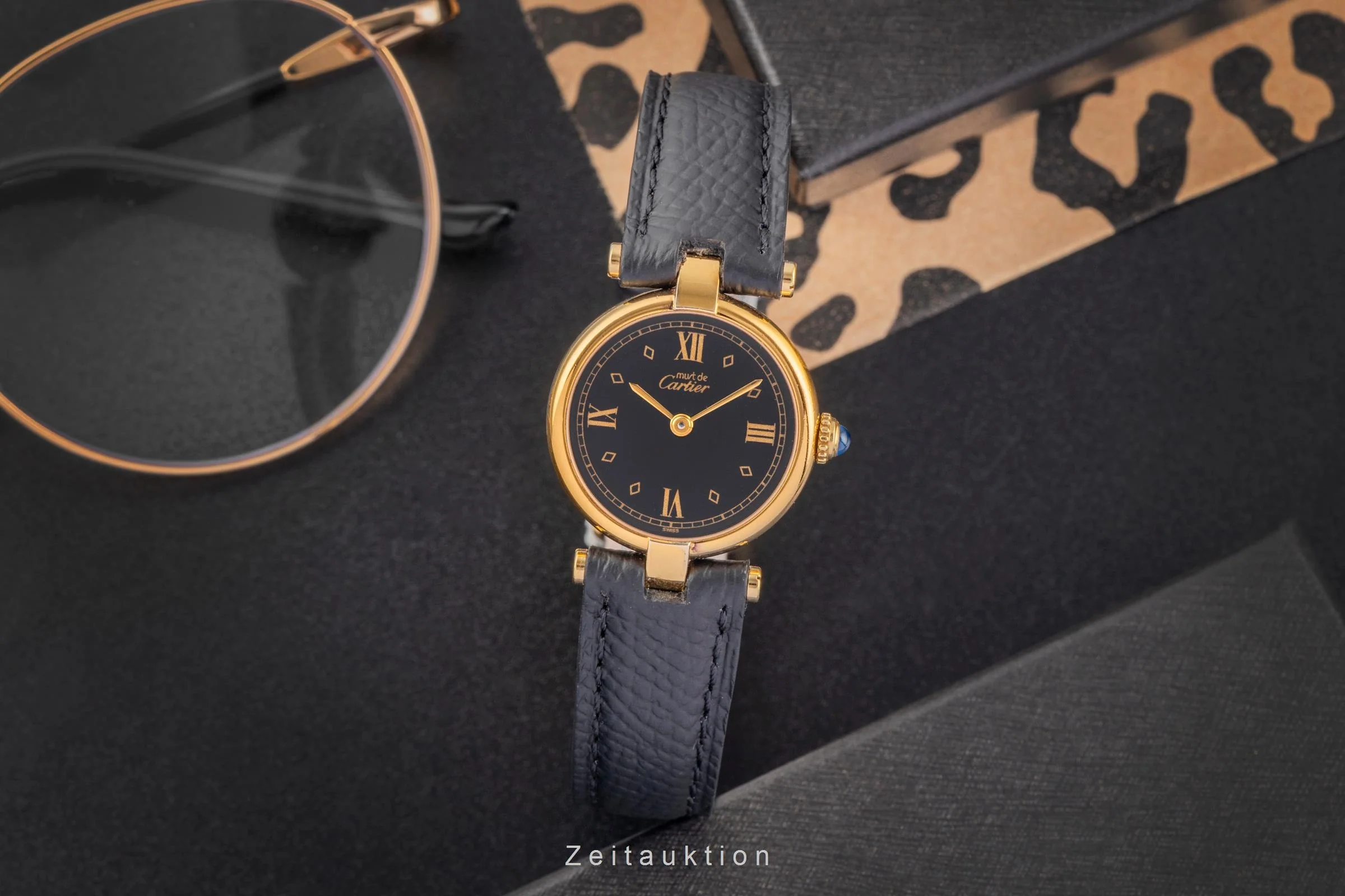 Cartier Vendome silver-gilt quartz women's watch 590004  [2504520] - Image 4