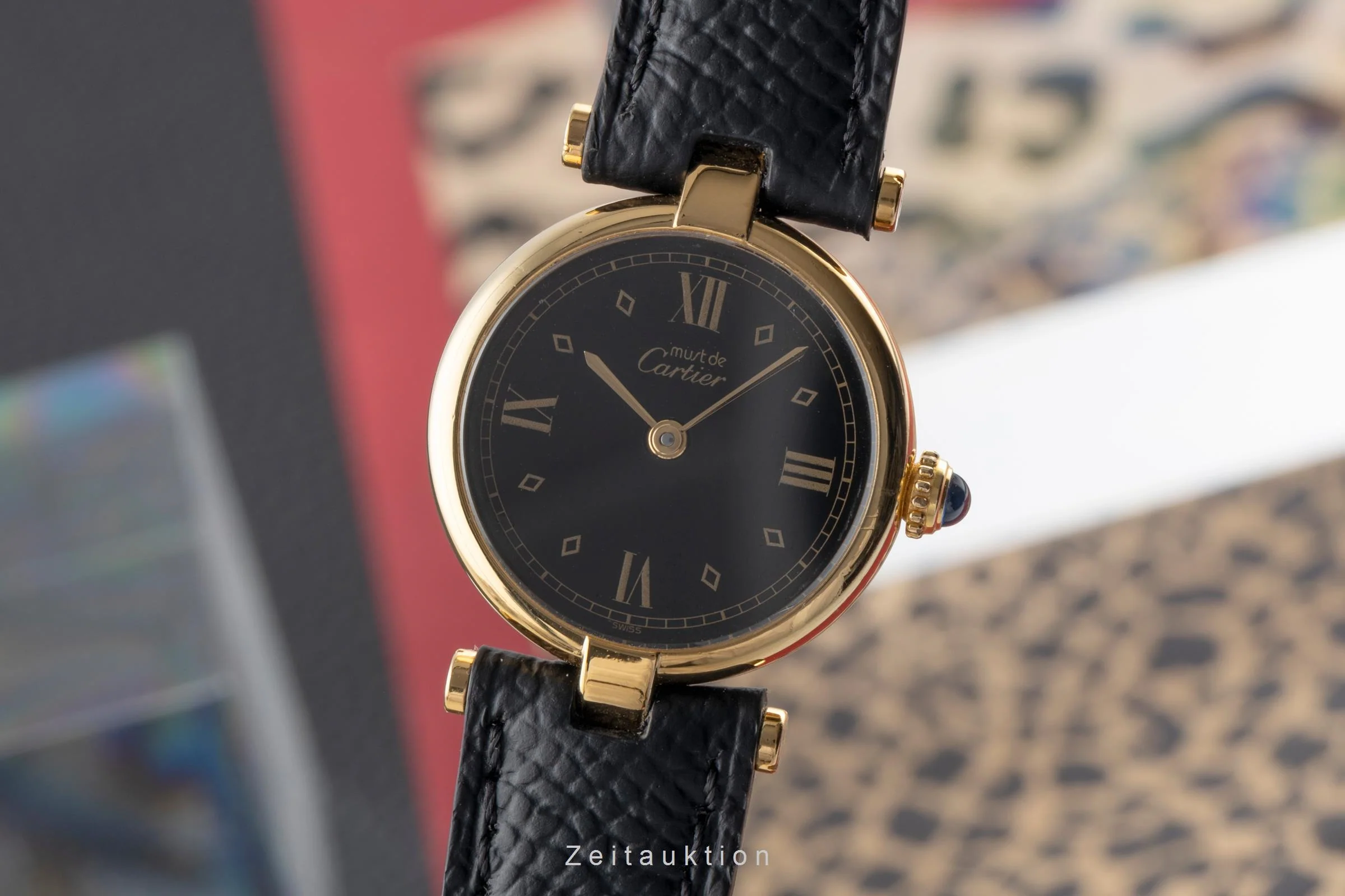 Cartier Vendome silver-gilt quartz women's watch 590004, GGC98000  [2503956] - Image 2