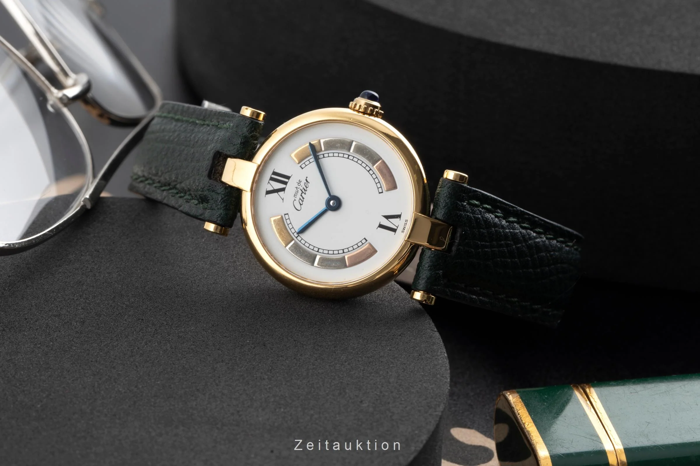 Cartier Vendome silver-gilt quartz women's watch 590004, W1006554  [2504059] - Image 3