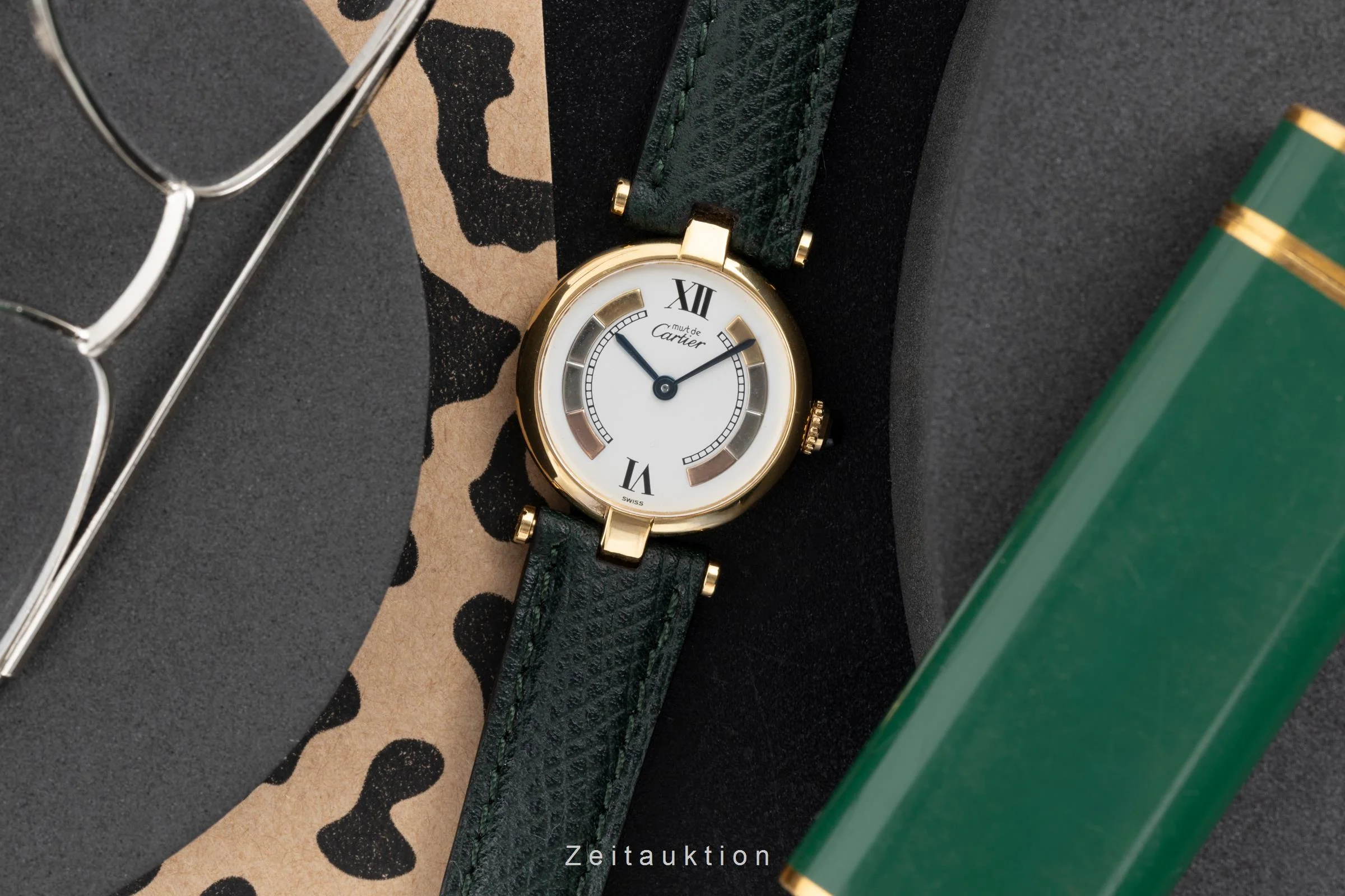 Cartier Vendome silver-gilt quartz women's watch 590004, W1006554  [2504059] - Image 4