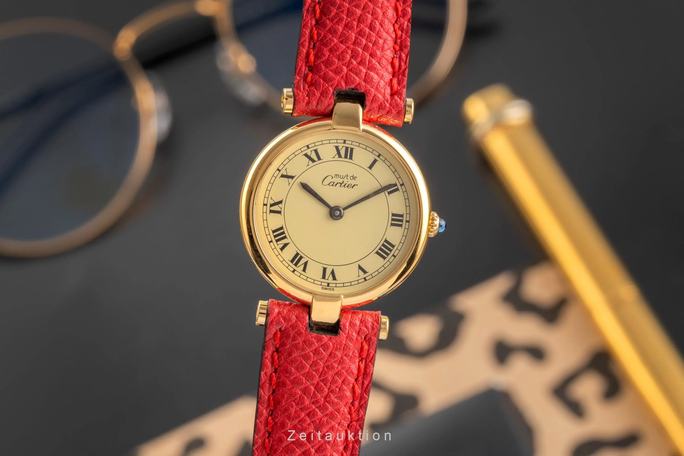 Cartier Vendome silver-gilt quartz women's watch 84978213  [2503974] - Image 2