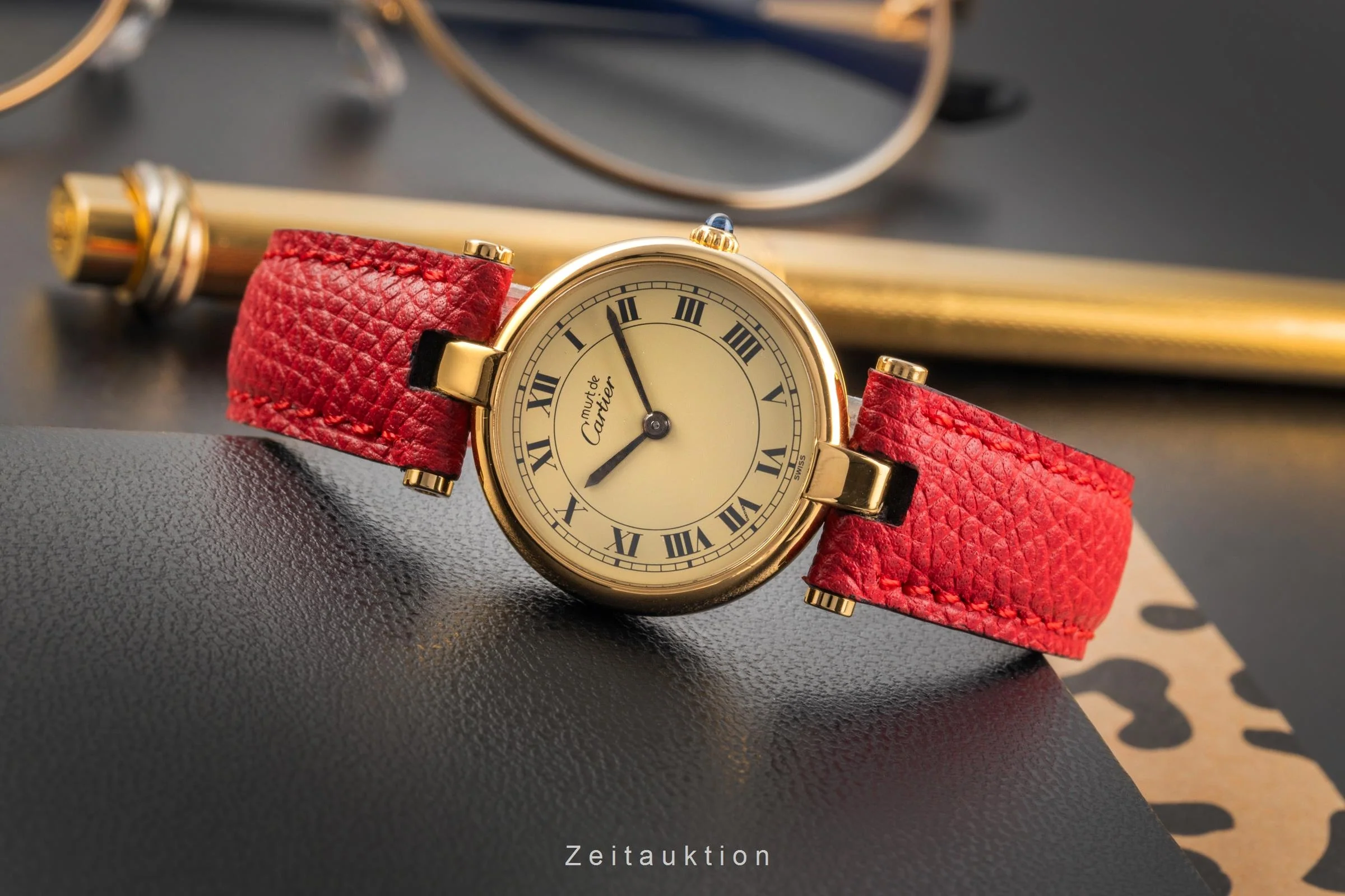 Cartier Vendome silver-gilt quartz women's watch 84978213  [2503974] - Image 3