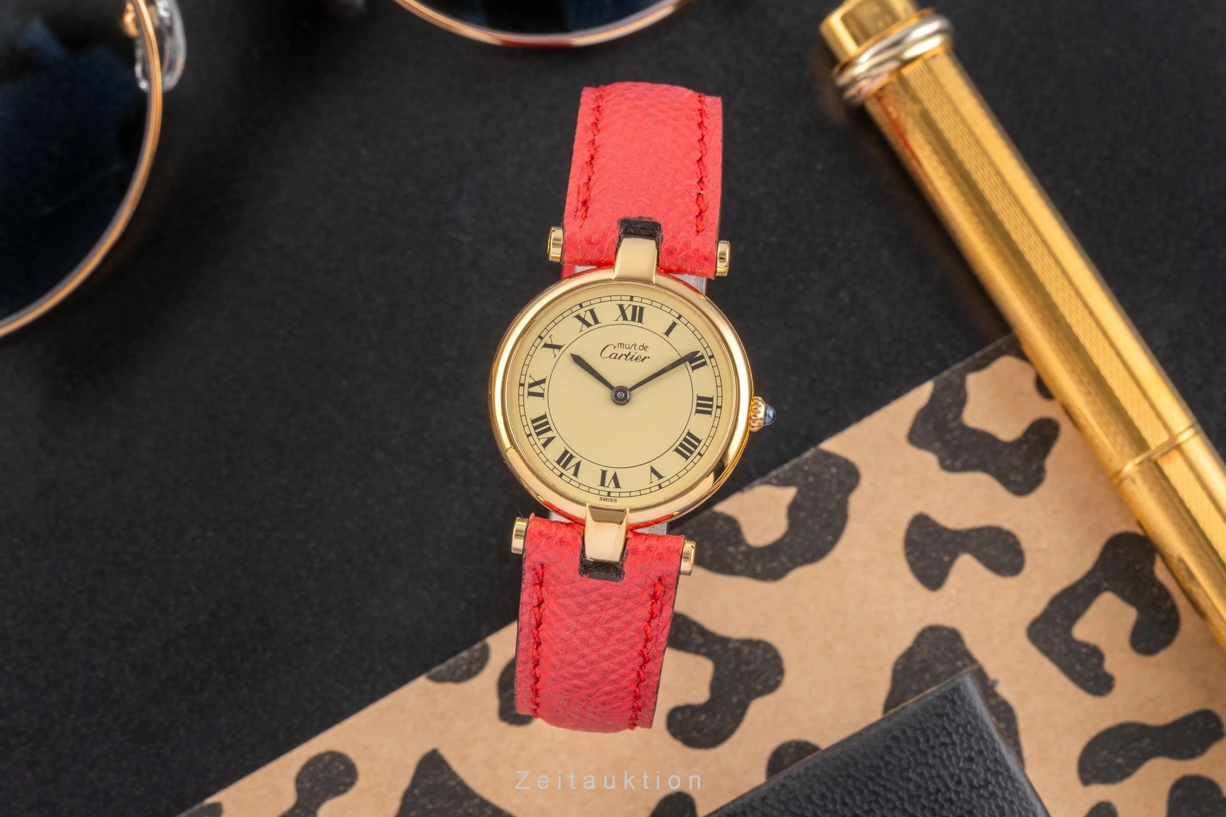 Cartier Vendome silver-gilt quartz women's watch 84978213  [2503974] - Image 4