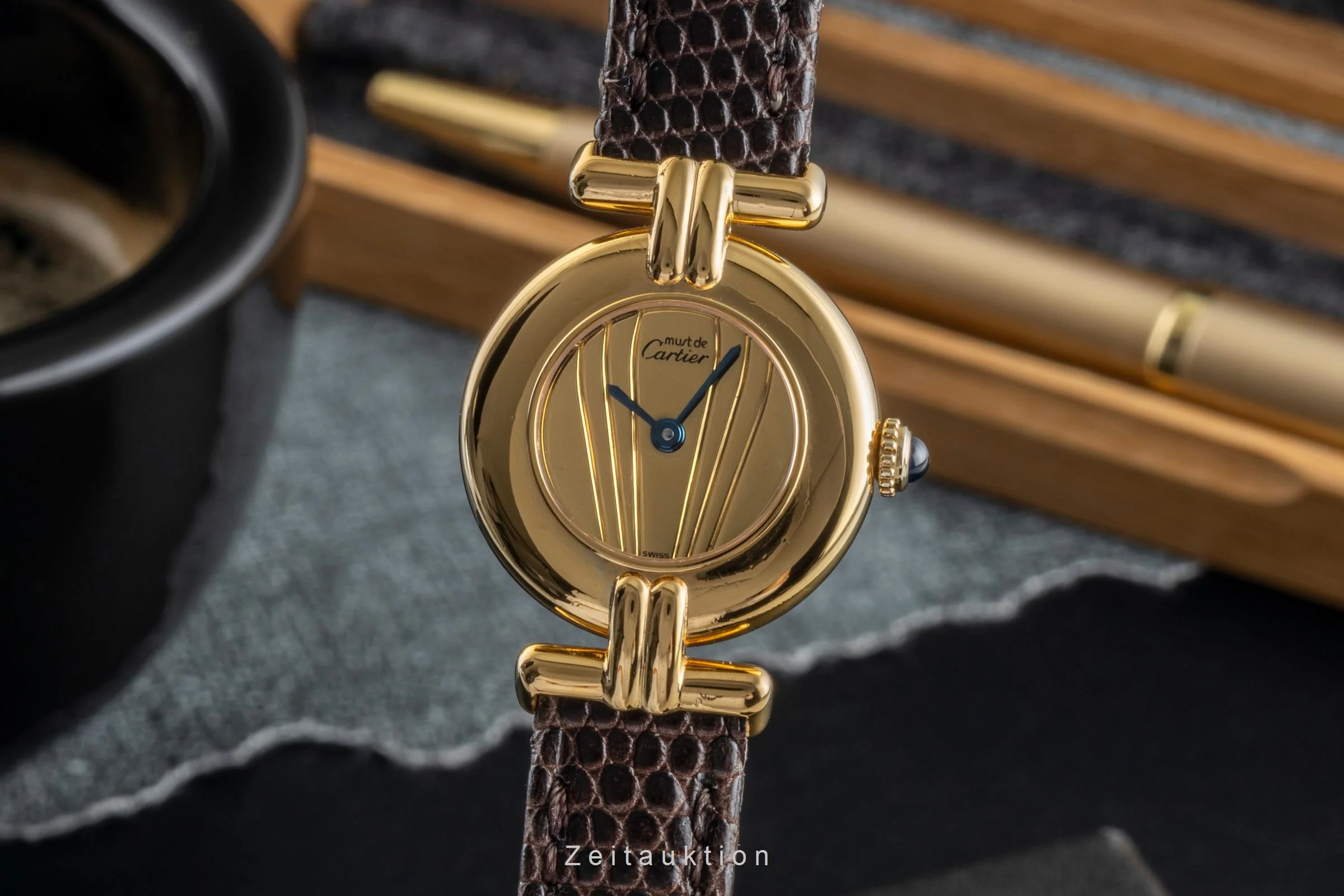 Cartier Vermeil silver-gilt quartz women's watch 590002  [2506493] - Image 2