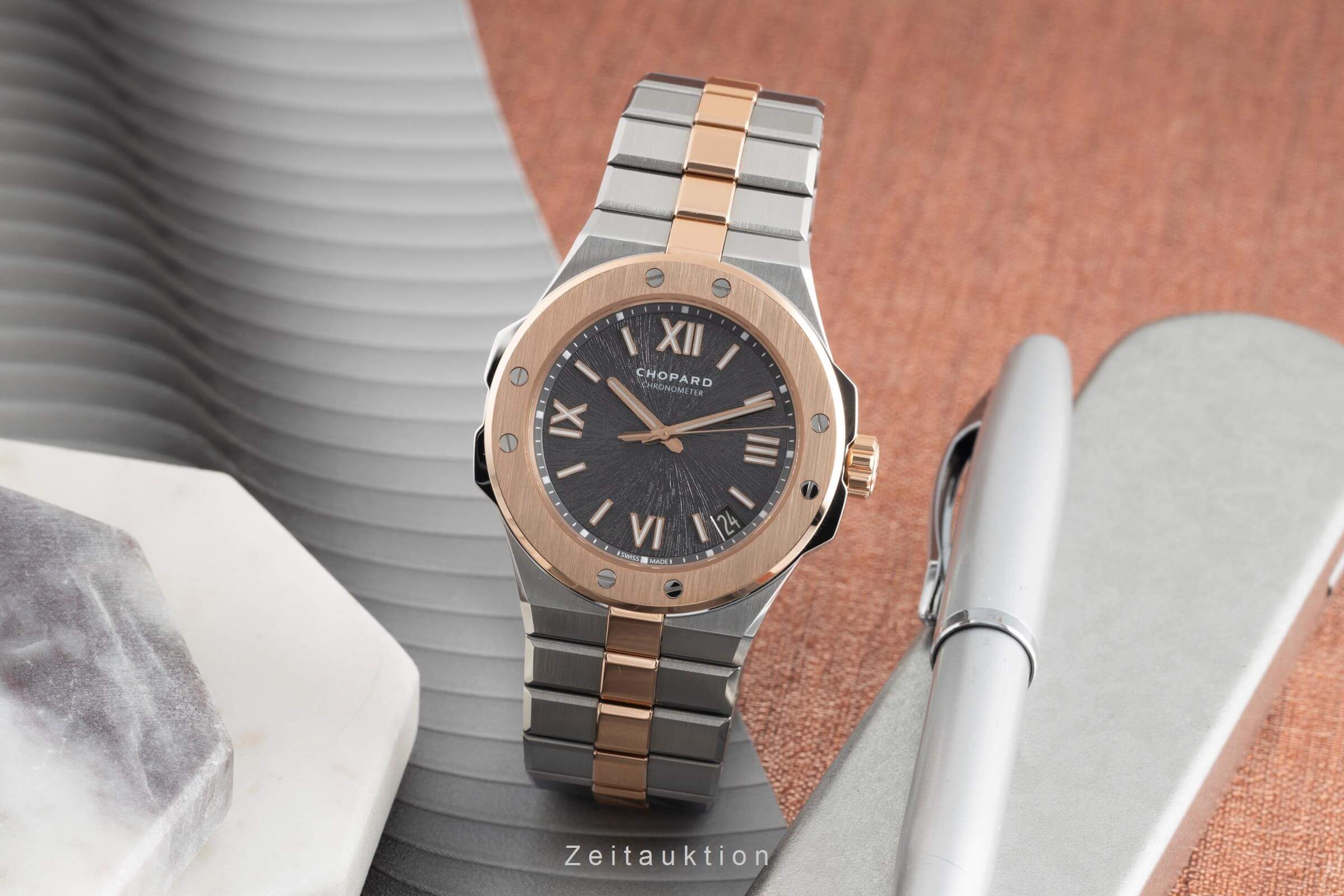 Chopard Alpine Eagle steel / gold automatic men's watch 298600-6001 LP: 26100EUR  [2501672] - Image 4