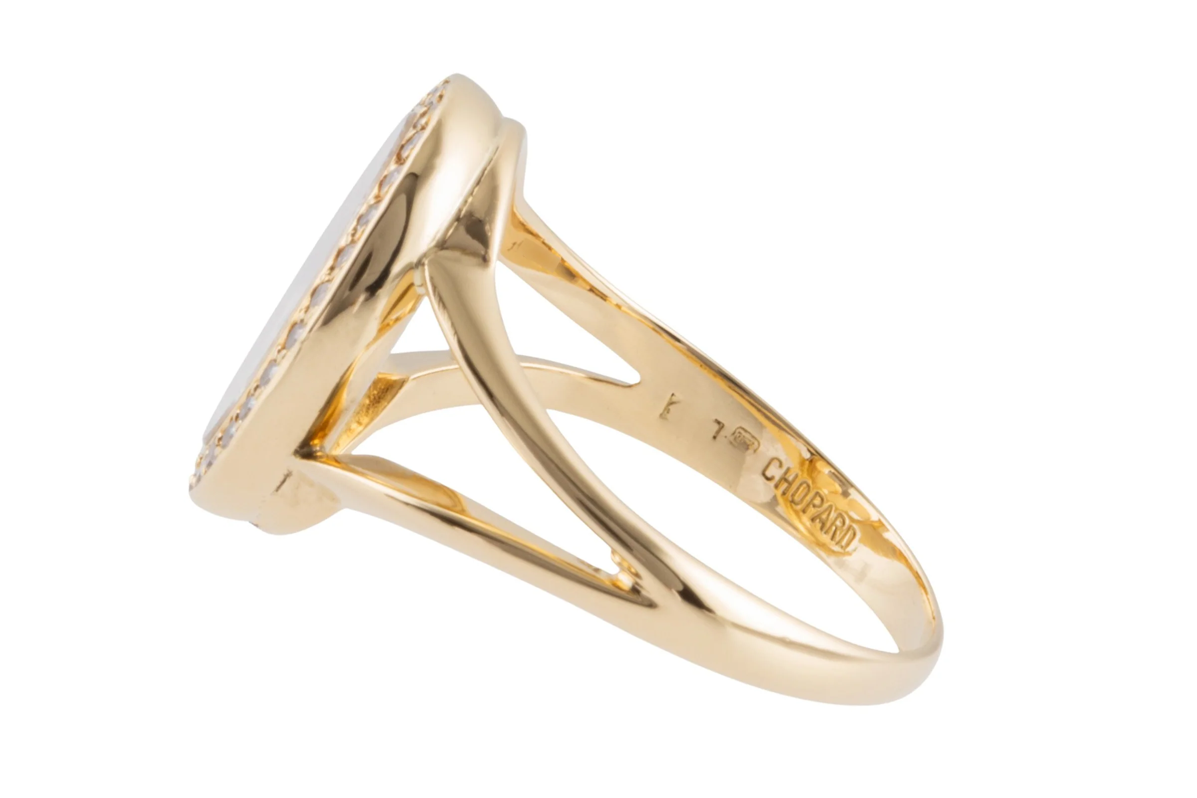 Chopard Happy Diamond Ring 18k (0.750) gold 31 diamonds with box RRP: 5800,- €[KL25999] - Image 11